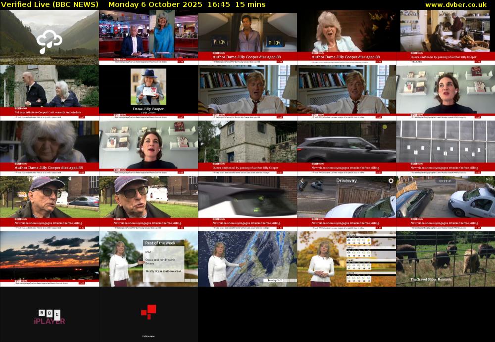 Verified Live (BBC NEWS) Monday 6 October 2025 16:45 - 17:00