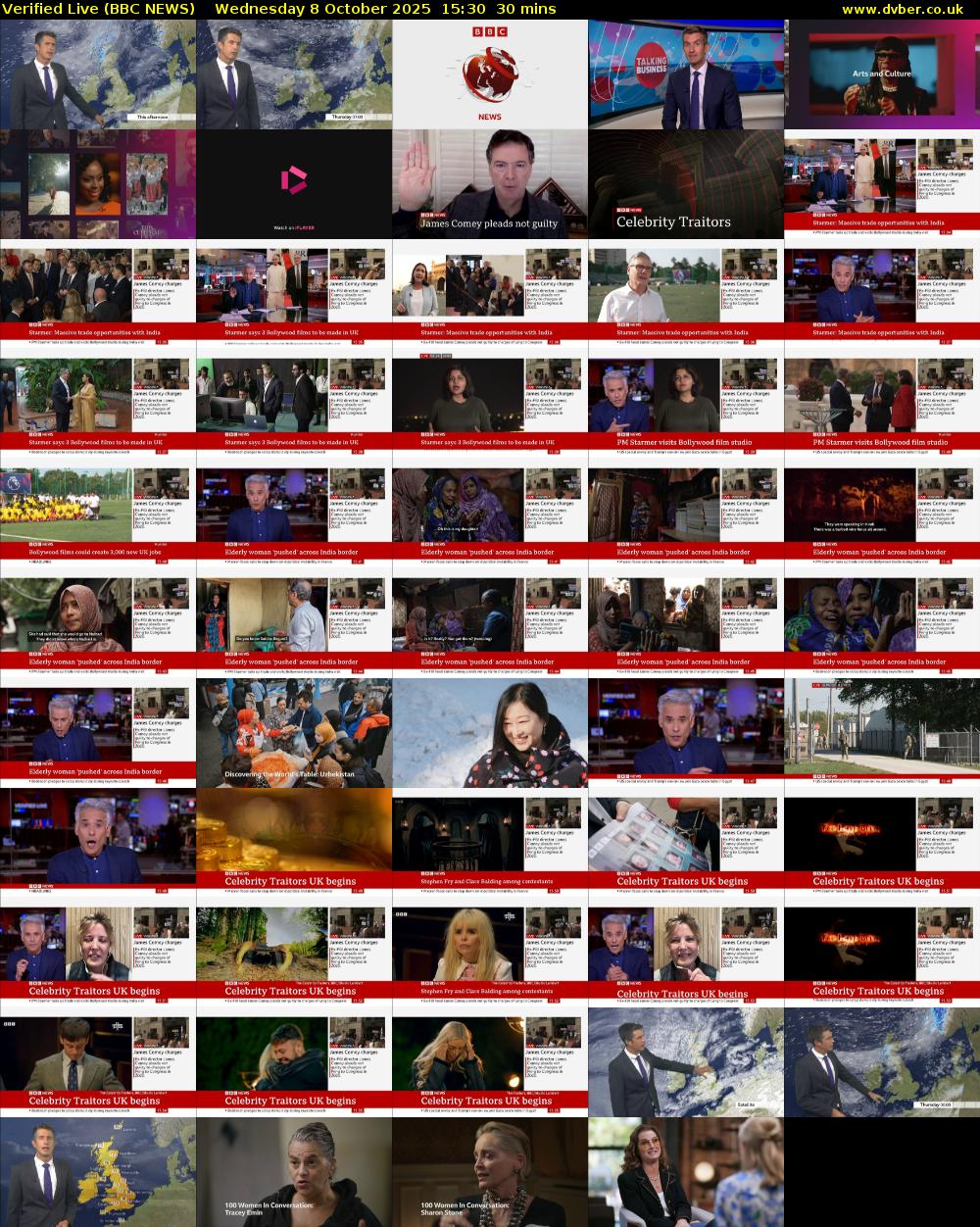 Verified Live (BBC NEWS) Wednesday 8 October 2025 15:30 - 16:00