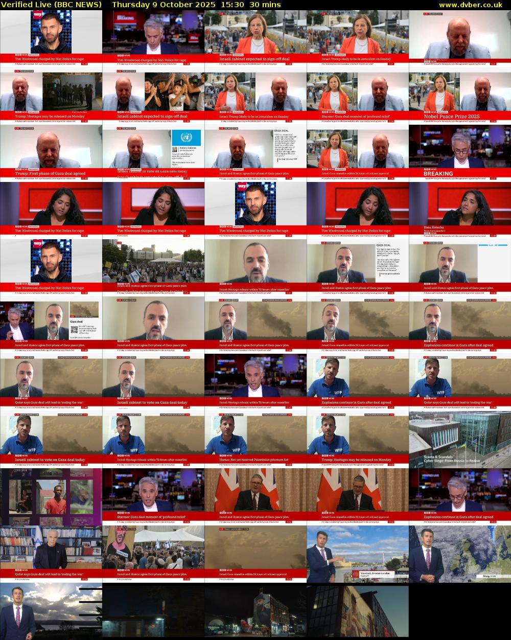 Verified Live (BBC NEWS) Thursday 9 October 2025 15:30 - 16:00