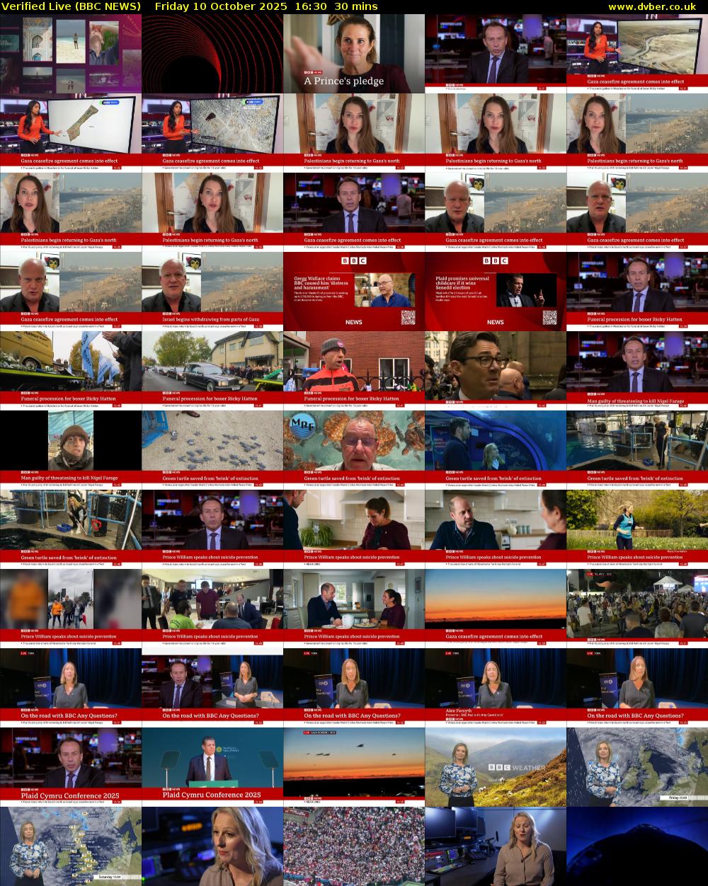 Verified Live (BBC NEWS) Friday 10 October 2025 16:30 - 17:00