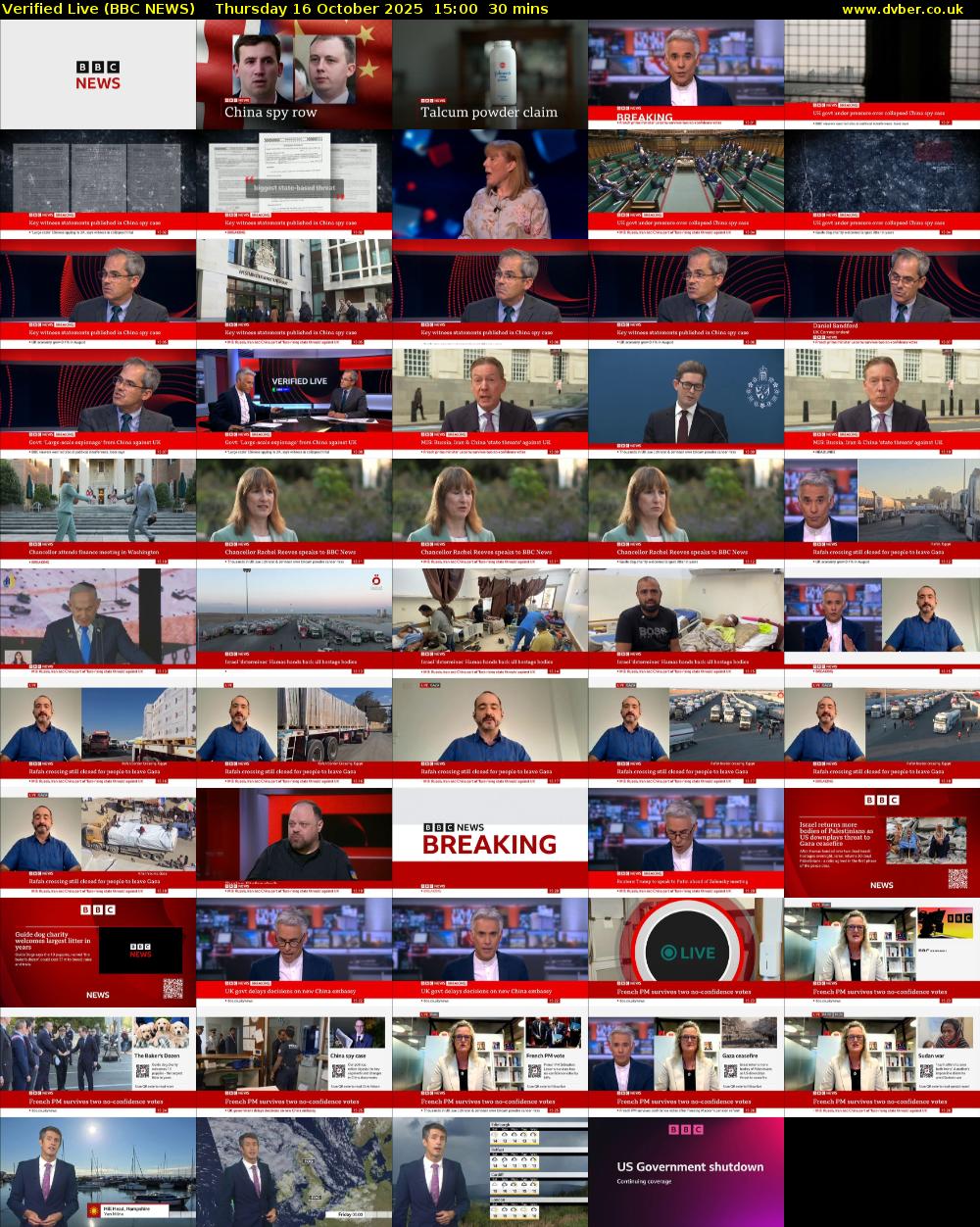 Verified Live (BBC NEWS) Thursday 16 October 2025 15:00 - 15:30