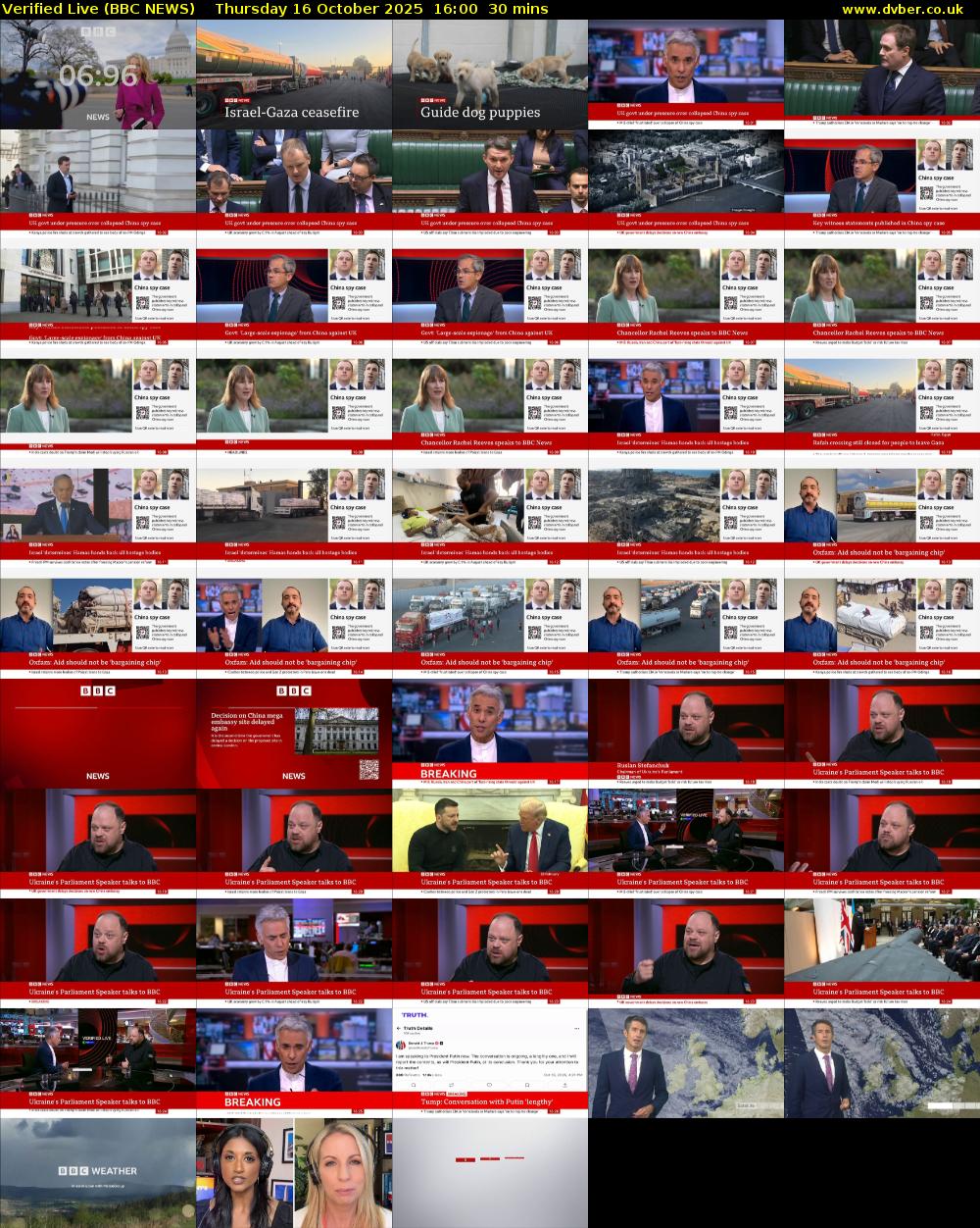Verified Live (BBC NEWS) Thursday 16 October 2025 16:00 - 16:30