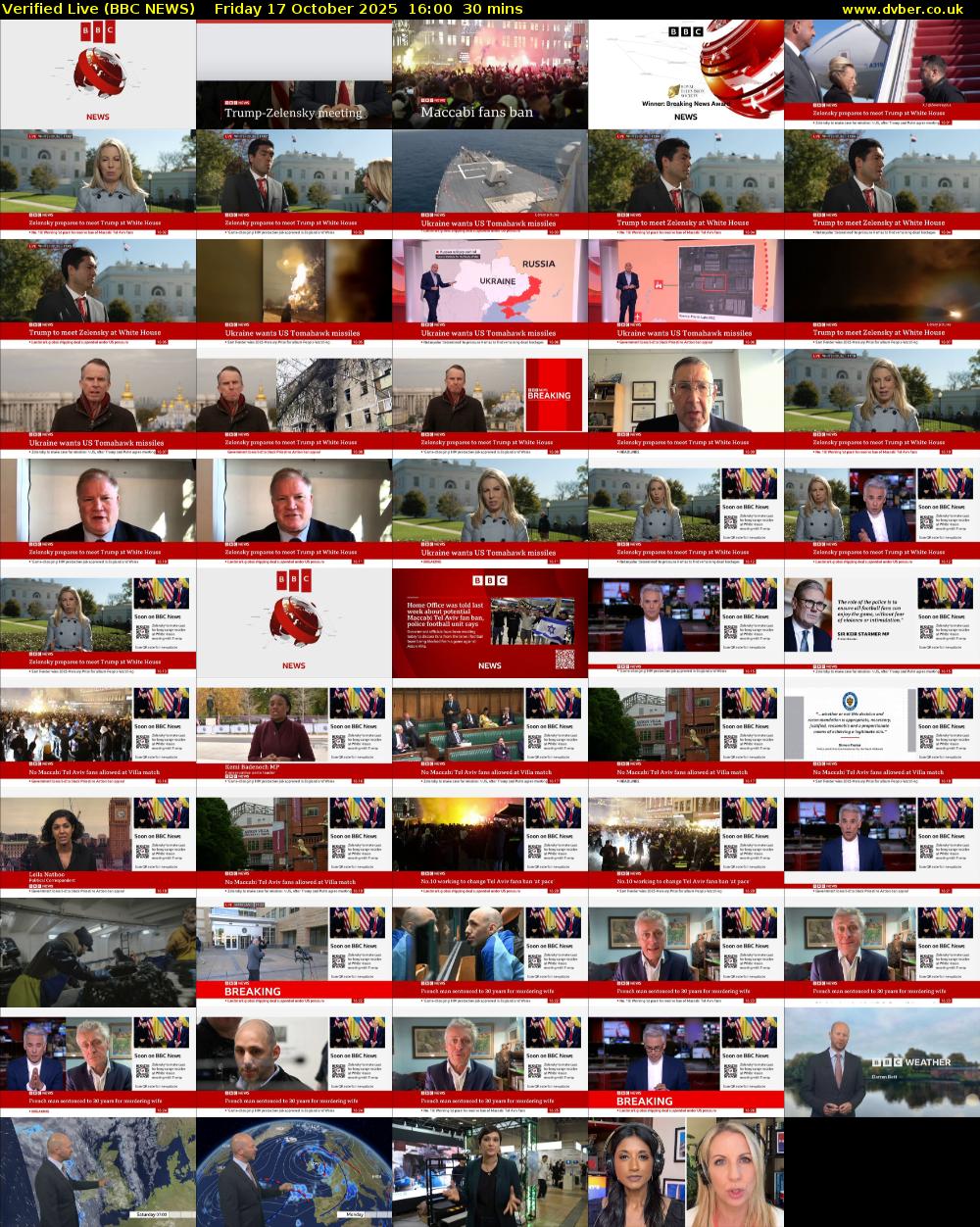 Verified Live (BBC NEWS) Friday 17 October 2025 16:00 - 16:30