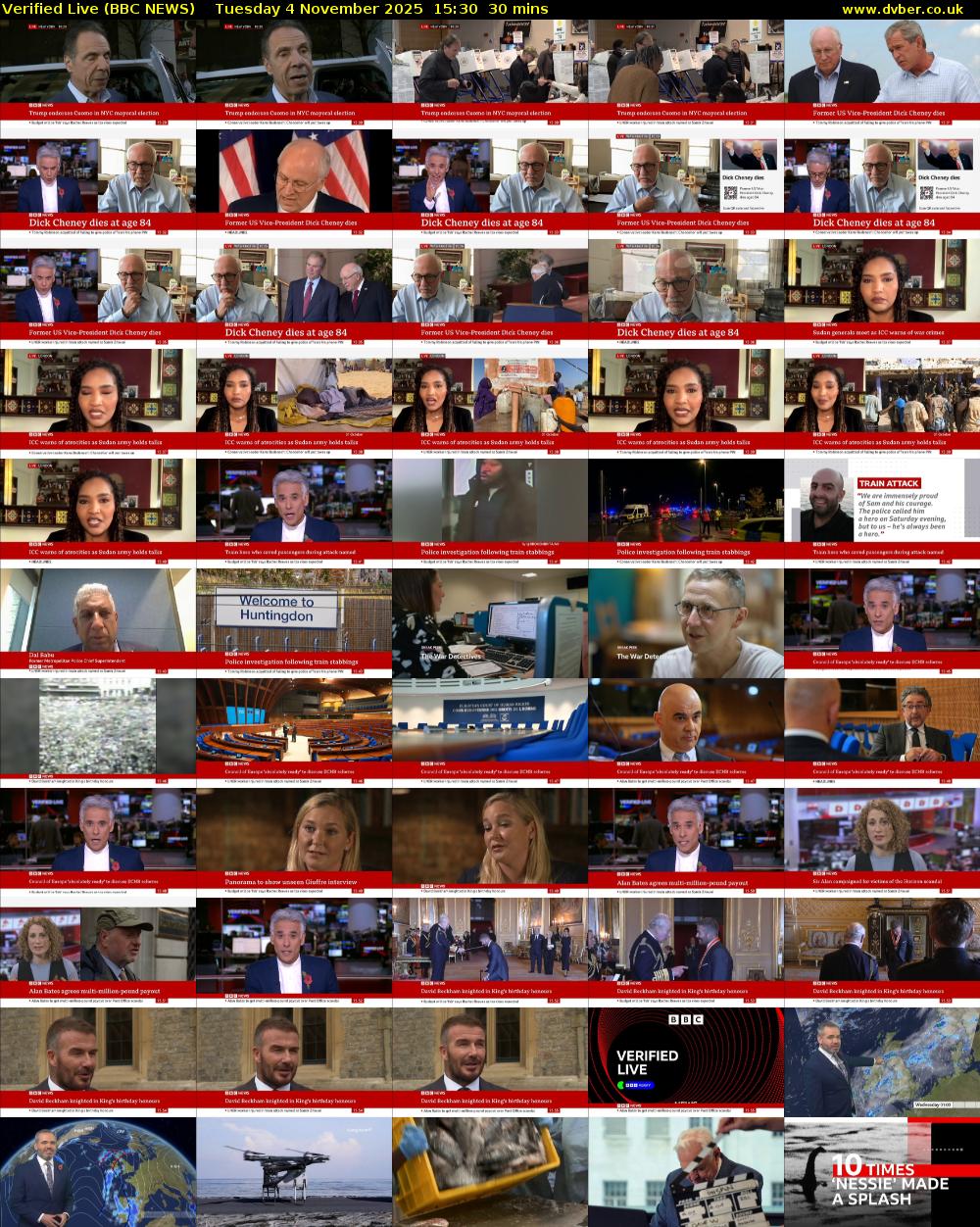 Verified Live (BBC NEWS) Tuesday 4 November 2025 15:30 - 16:00