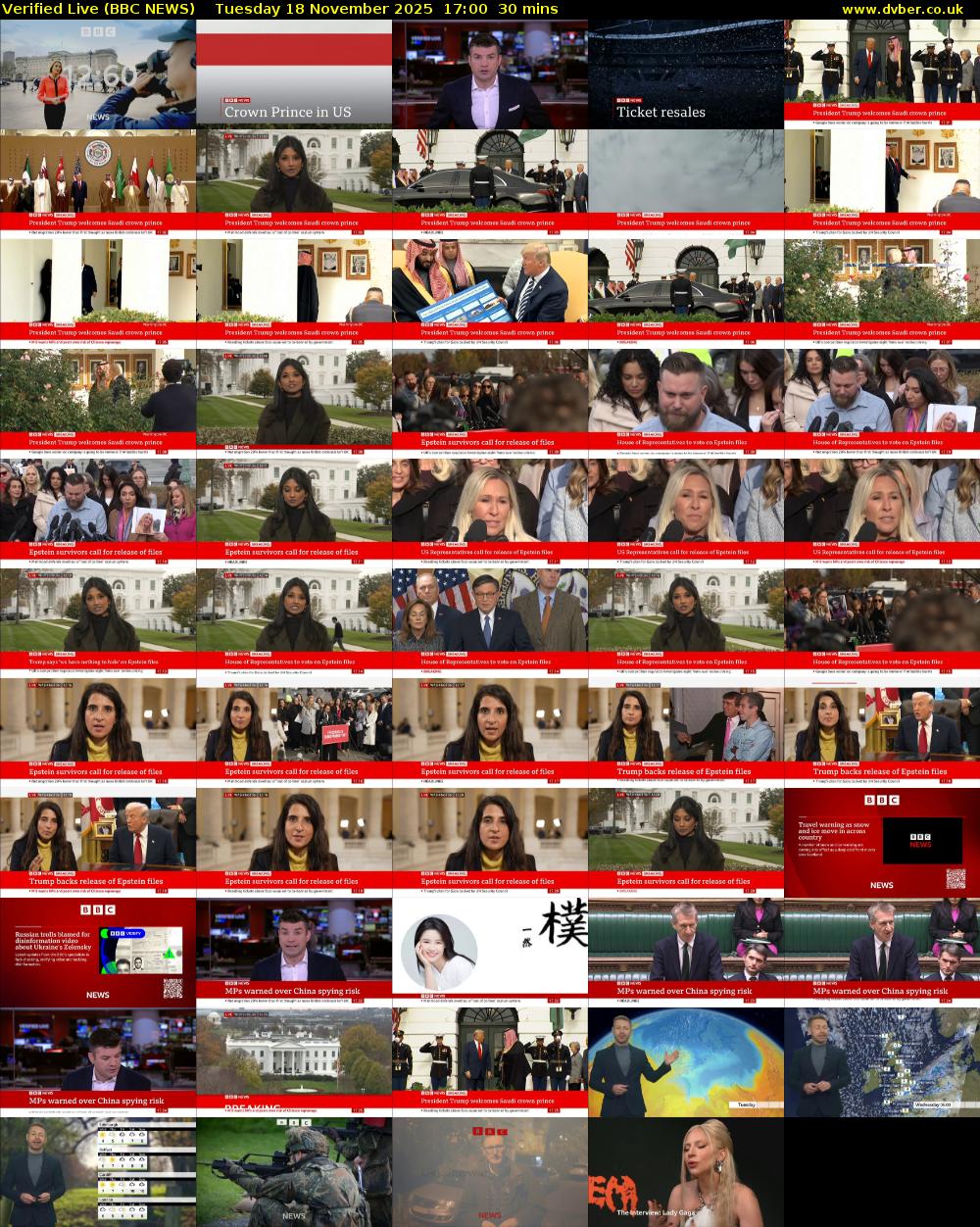 Verified Live (BBC NEWS) Tuesday 18 November 2025 17:00 - 17:30