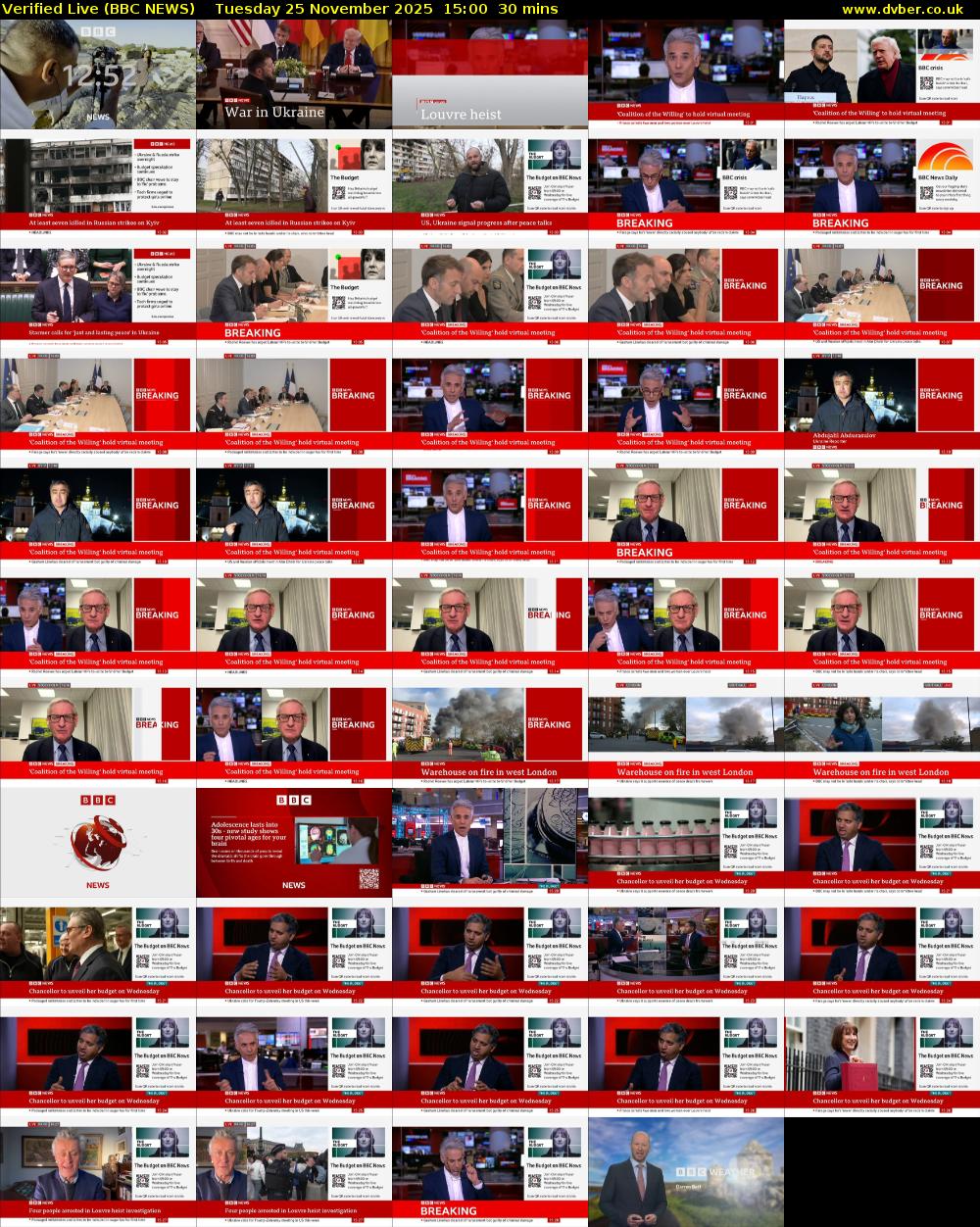 Verified Live (BBC NEWS) Tuesday 25 November 2025 15:00 - 15:30