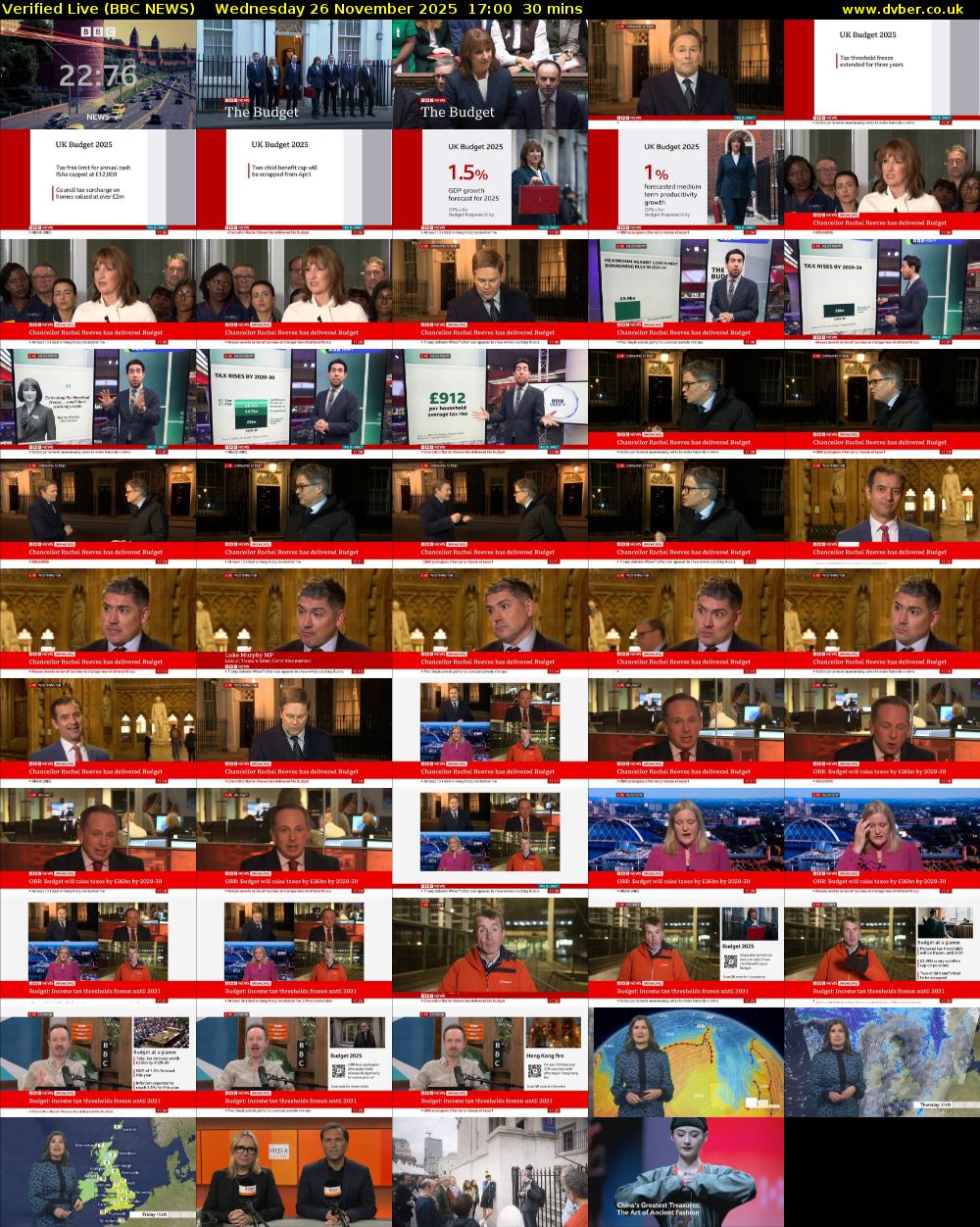 Verified Live (BBC NEWS) Wednesday 26 November 2025 17:00 - 17:30