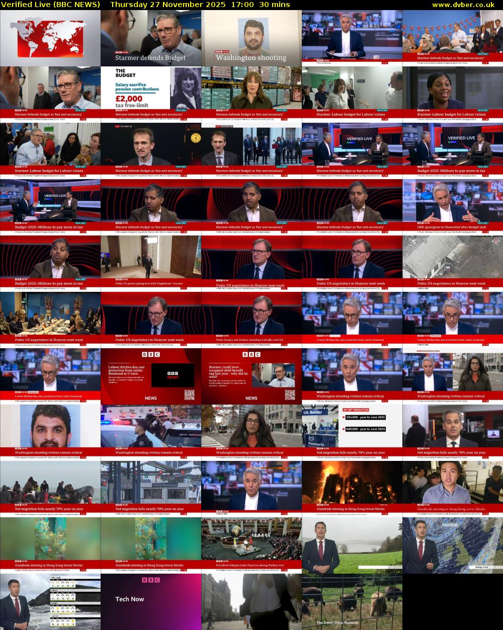 Verified Live (BBC NEWS) Thursday 27 November 2025 17:00 - 17:30