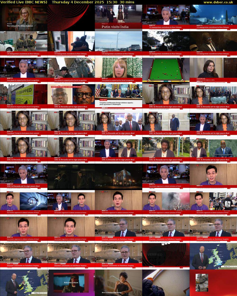 Verified Live (BBC NEWS) Thursday 4 December 2025 15:30 - 16:00