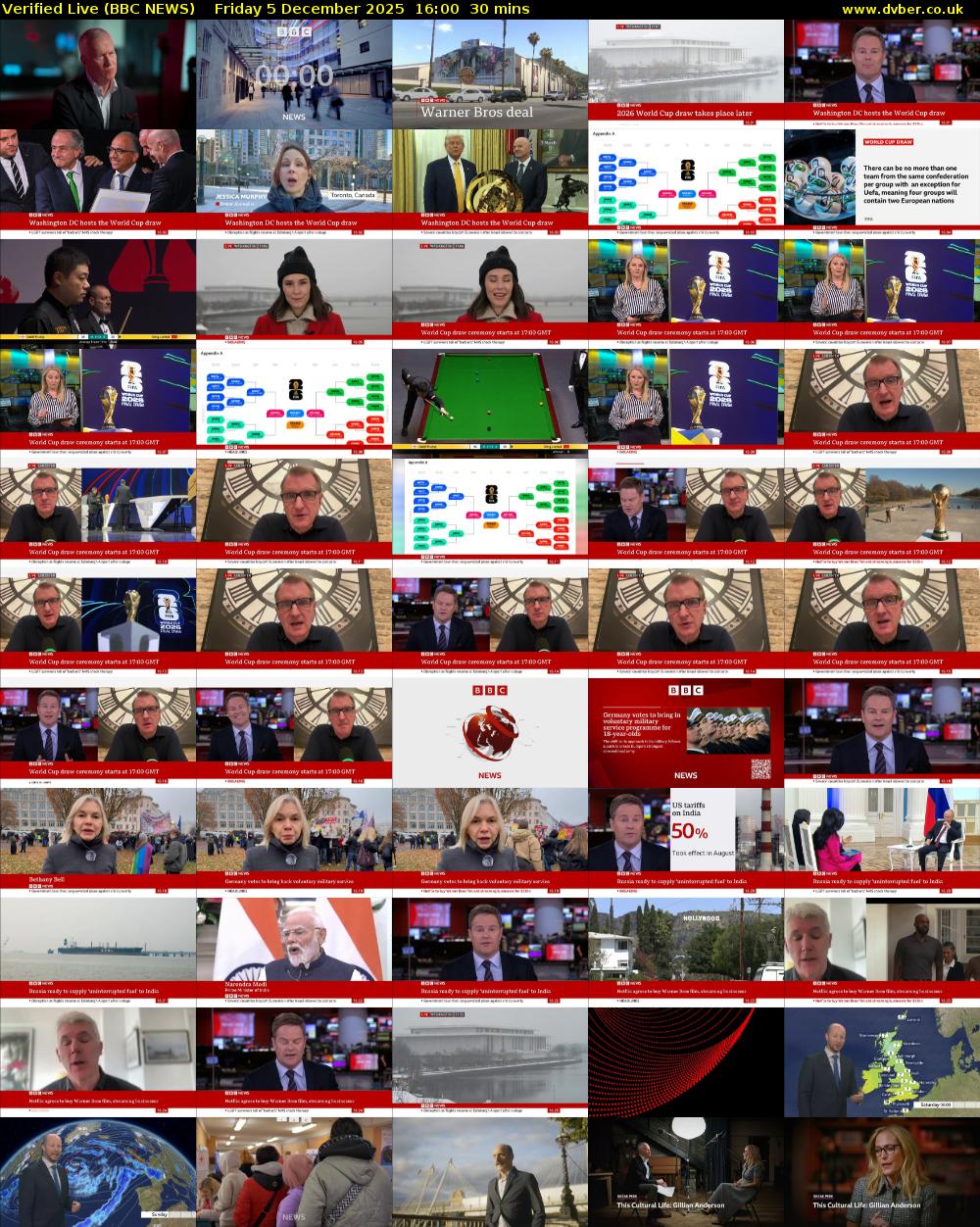 Verified Live (BBC NEWS) Friday 5 December 2025 16:00 - 16:30