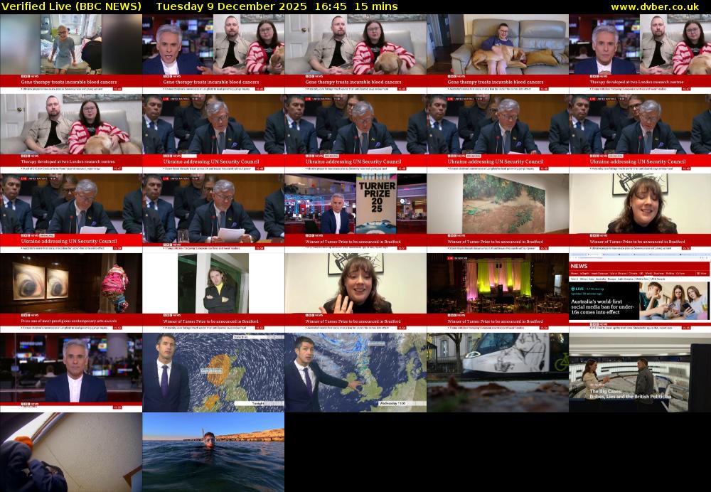 Verified Live (BBC NEWS) Tuesday 9 December 2025 16:45 - 17:00
