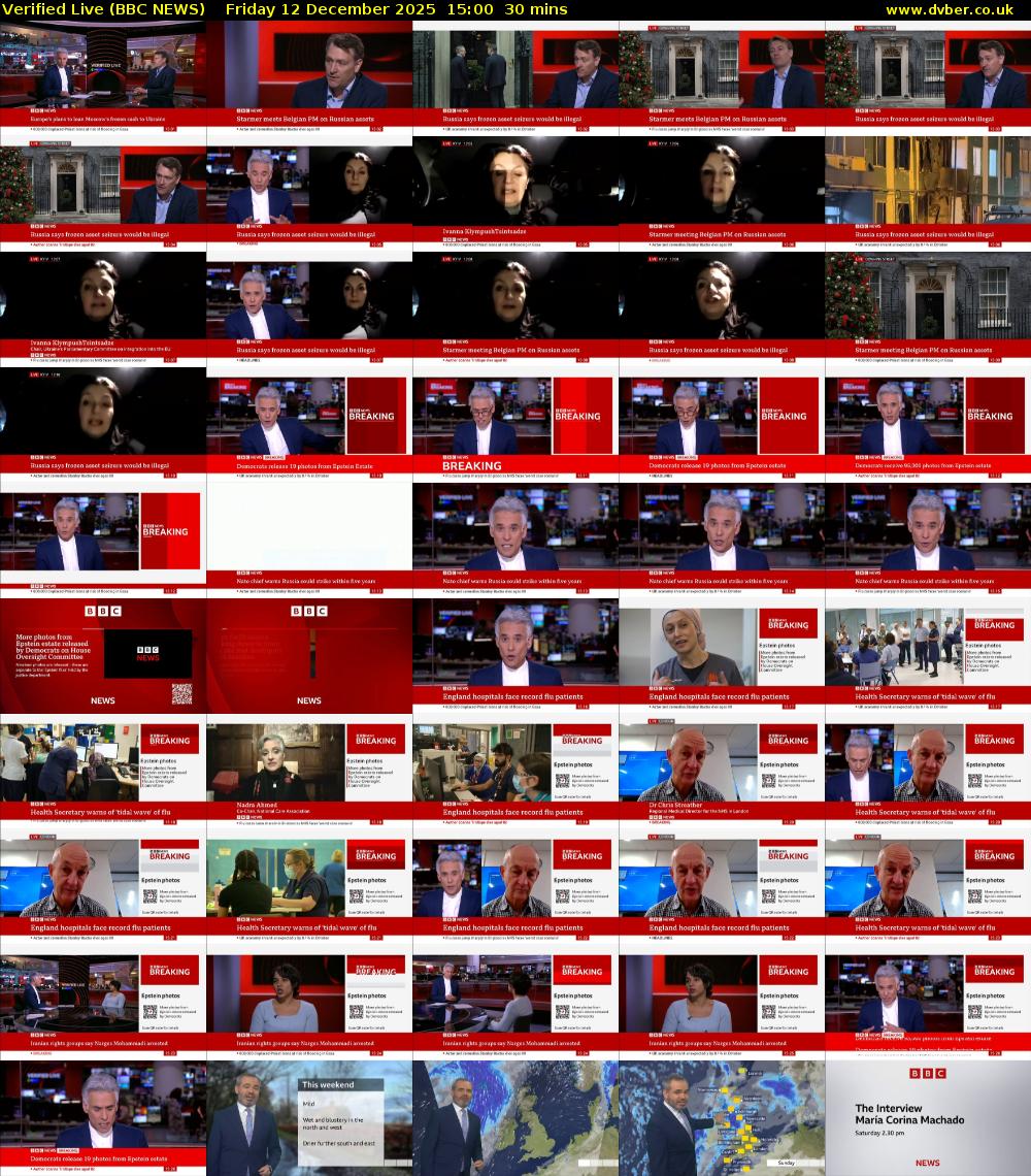 Verified Live (BBC NEWS) Friday 12 December 2025 15:00 - 15:30
