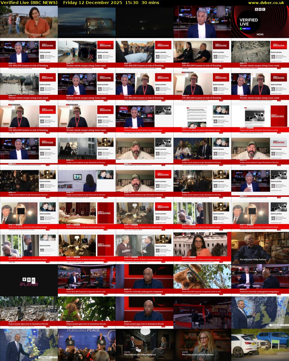 Verified Live (BBC NEWS) Friday 12 December 2025 15:30 - 16:00