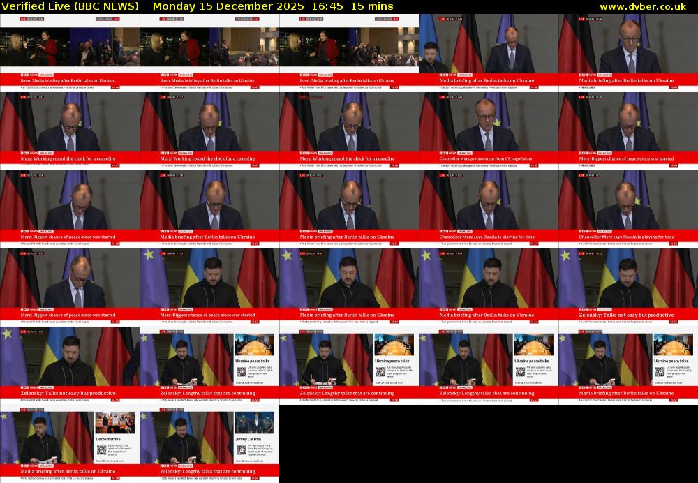 Verified Live (BBC NEWS) Monday 15 December 2025 16:45 - 17:00