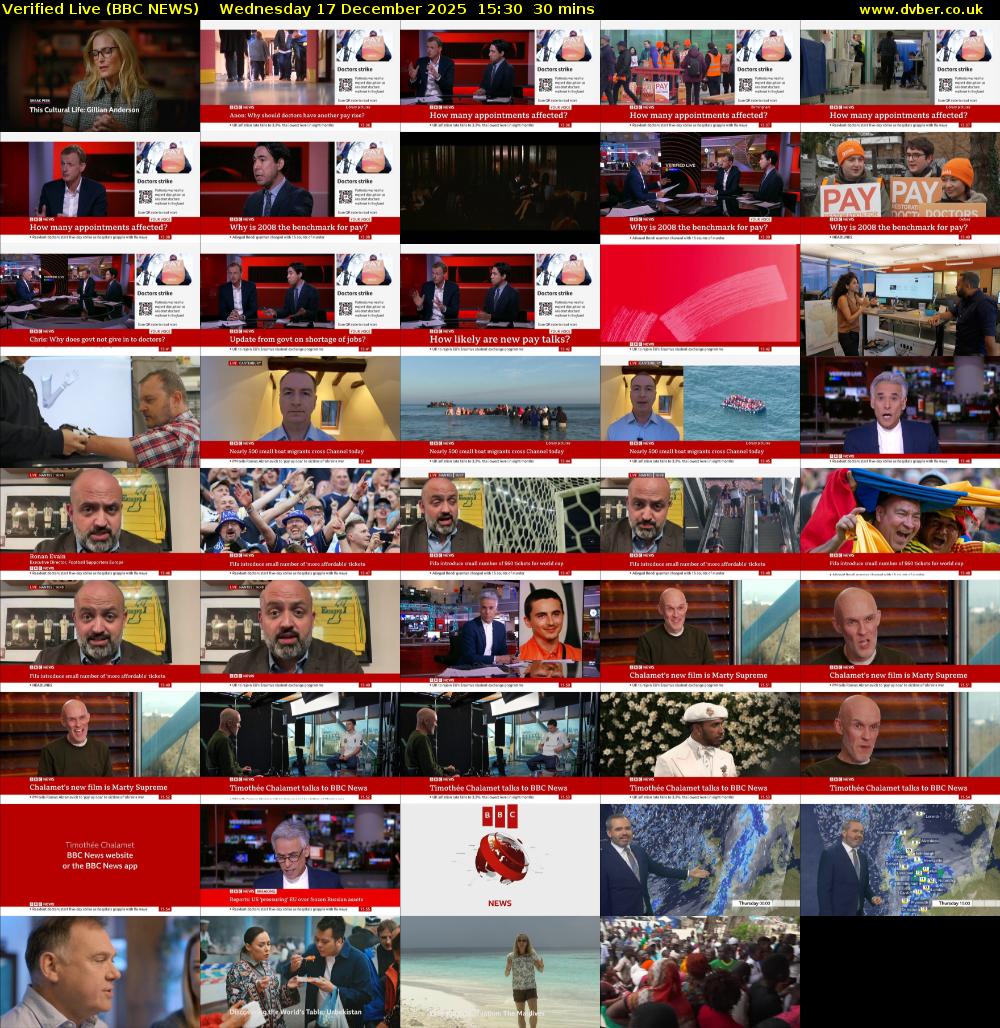 Verified Live (BBC NEWS) Wednesday 17 December 2025 15:30 - 16:00