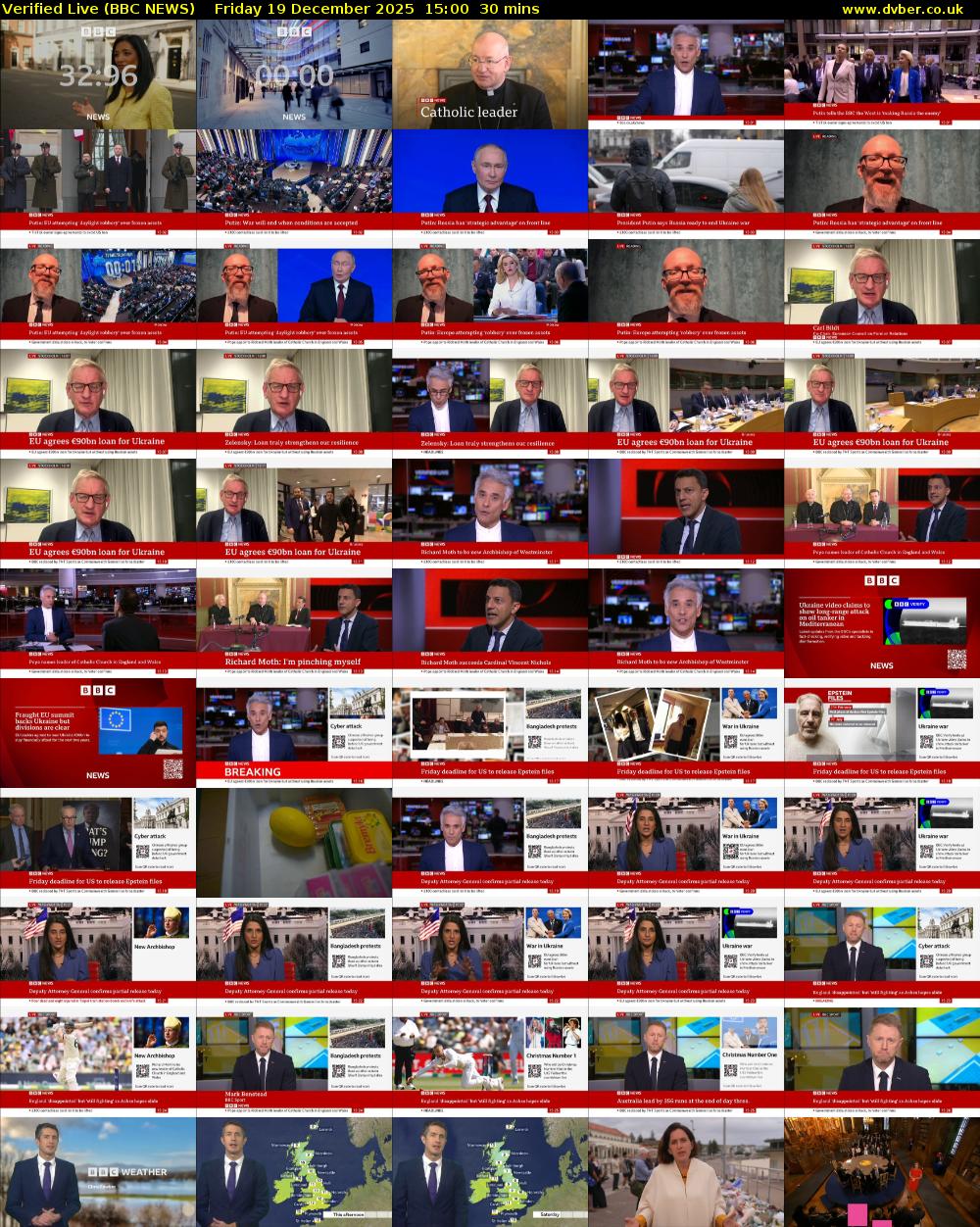 Verified Live (BBC NEWS) Friday 19 December 2025 15:00 - 15:30