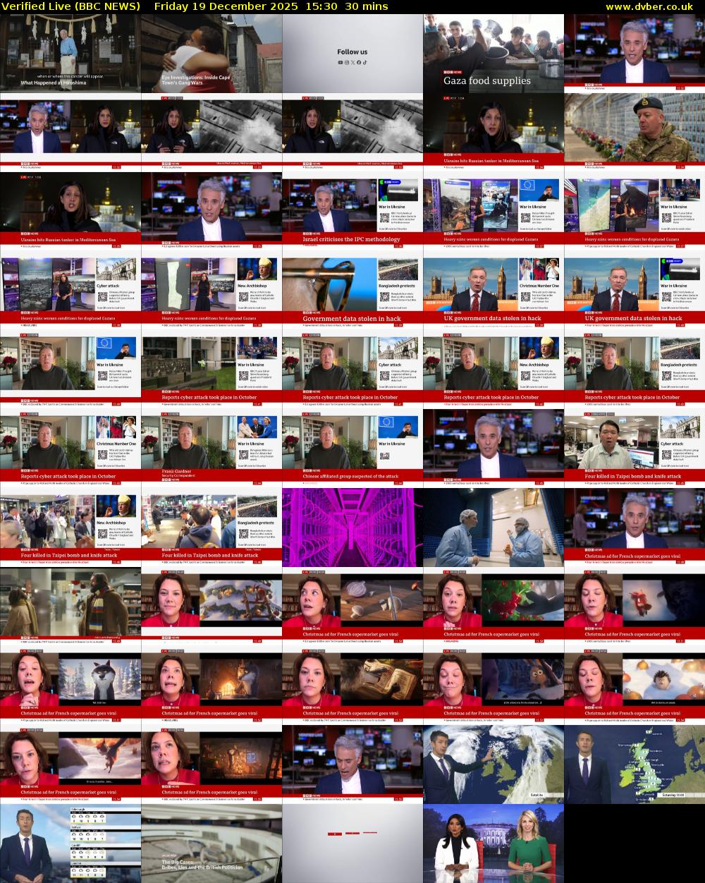 Verified Live (BBC NEWS) Friday 19 December 2025 15:30 - 16:00