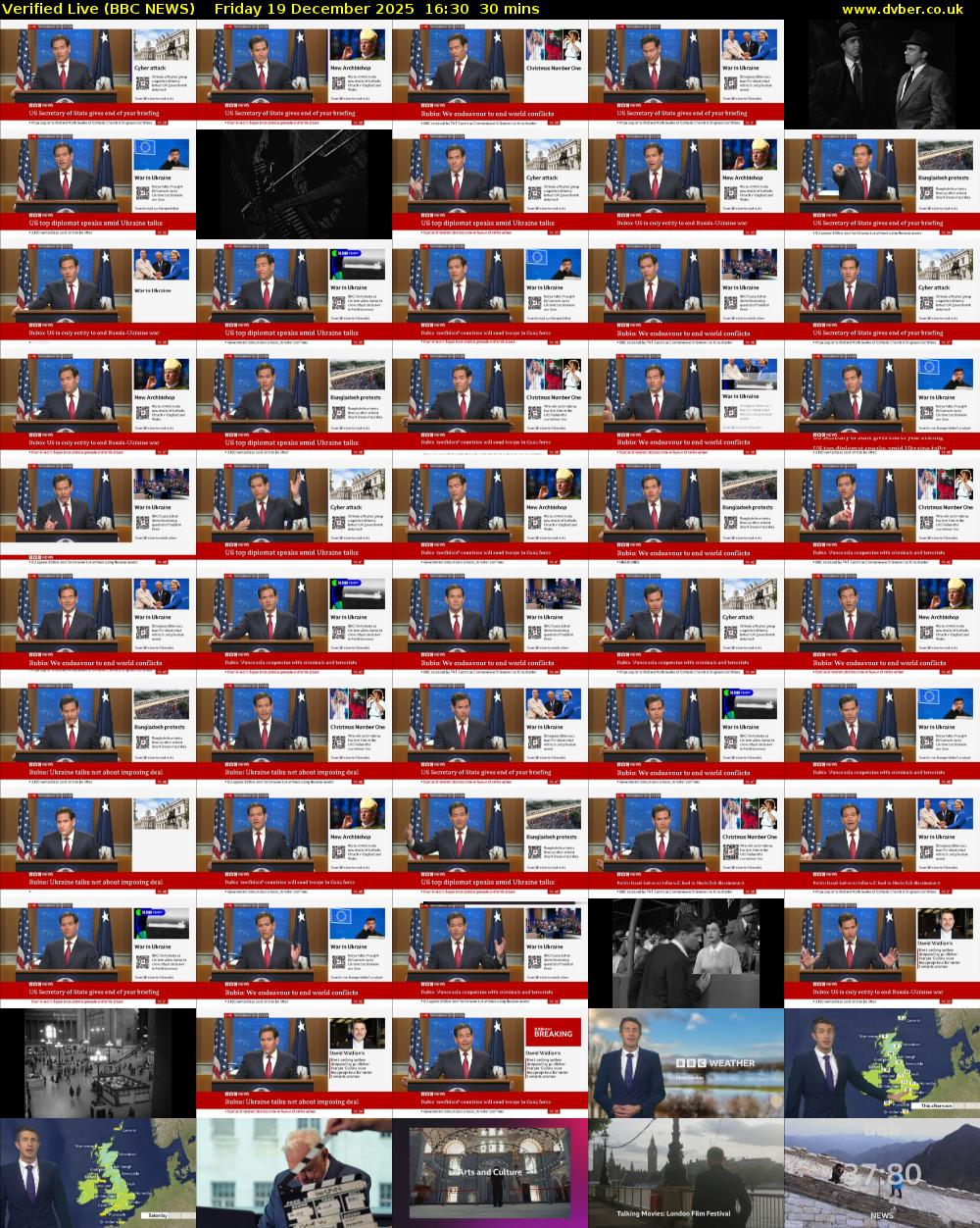 Verified Live (BBC NEWS) Friday 19 December 2025 16:30 - 17:00