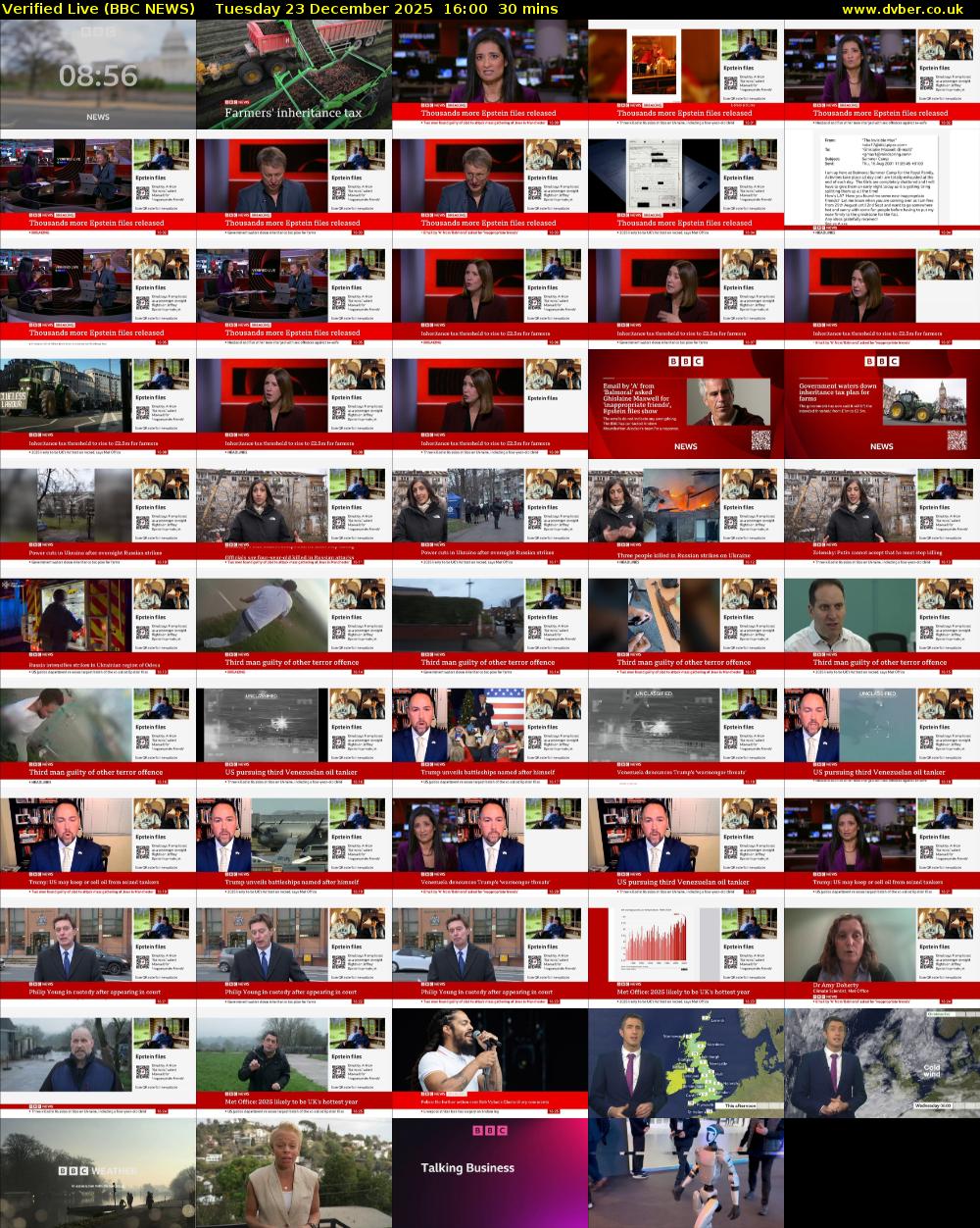 Verified Live (BBC NEWS) Tuesday 23 December 2025 16:00 - 16:30