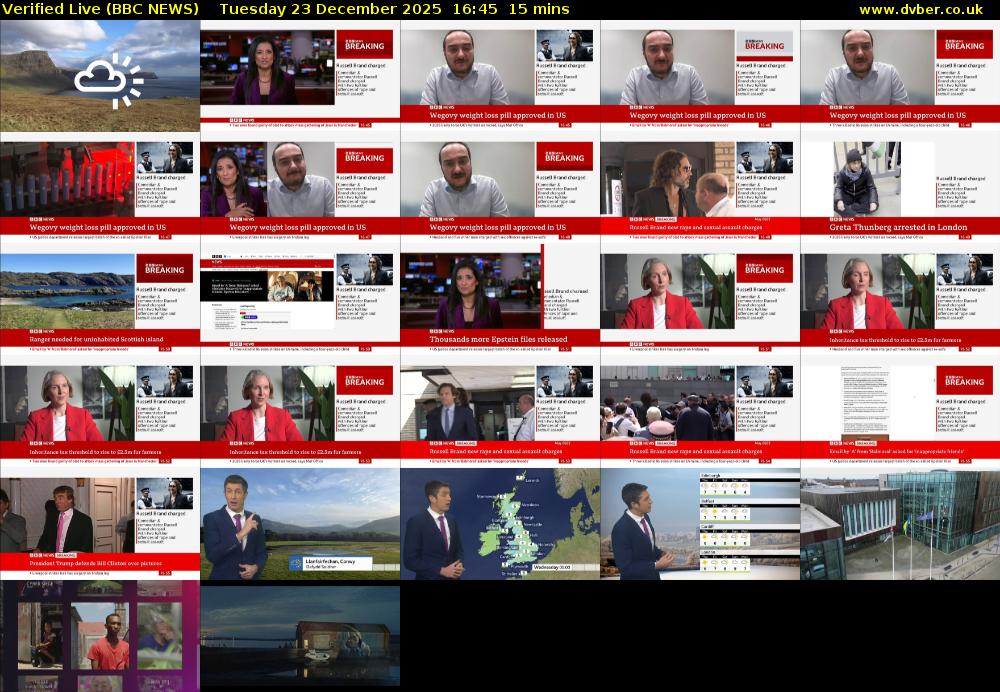Verified Live (BBC NEWS) Tuesday 23 December 2025 16:45 - 17:00