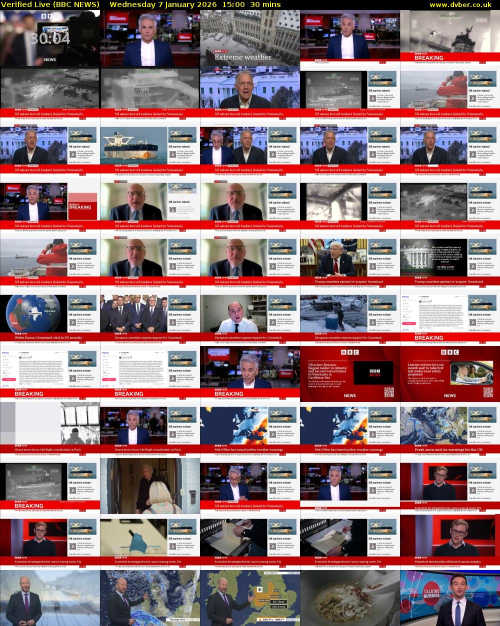 Verified Live (BBC NEWS) Wednesday 7 January 2026 15:00 - 15:30