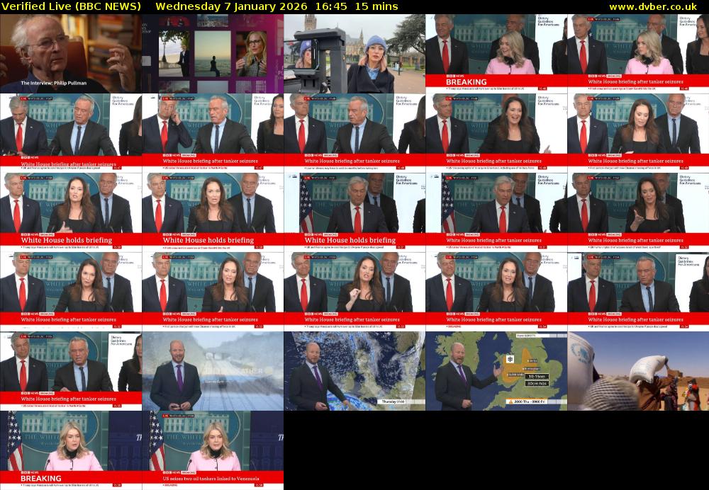 Verified Live (BBC NEWS) Wednesday 7 January 2026 16:45 - 17:00
