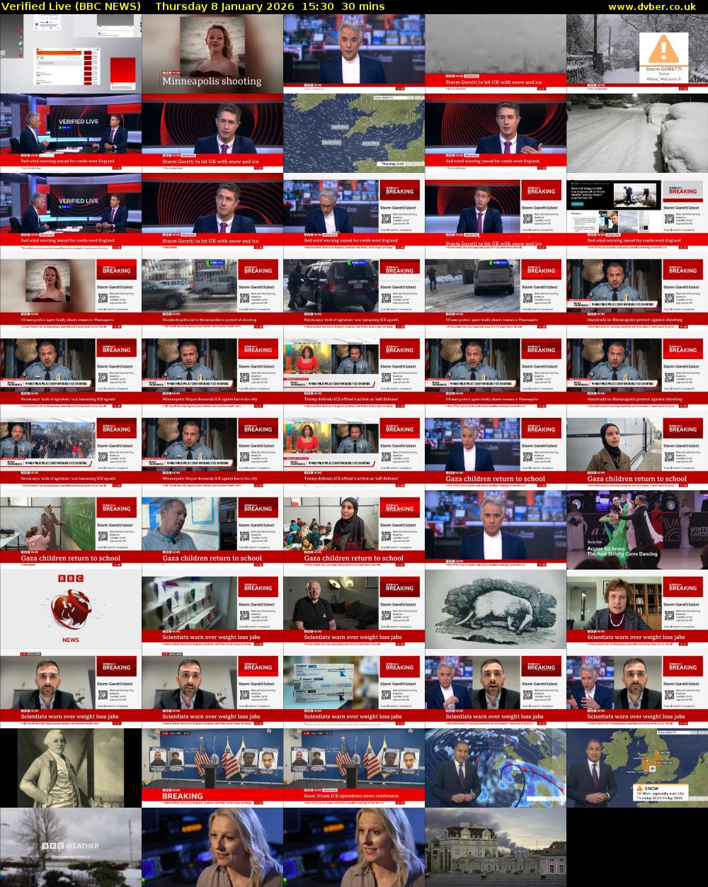 Verified Live (BBC NEWS) Thursday 8 January 2026 15:30 - 16:00