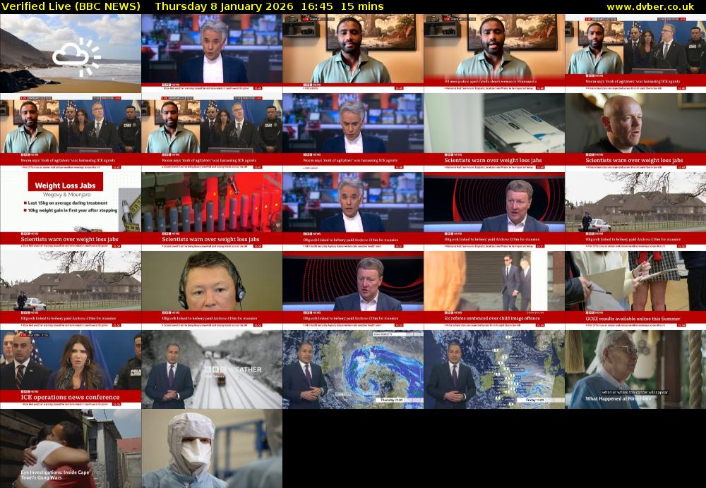Verified Live (BBC NEWS) Thursday 8 January 2026 16:45 - 17:00