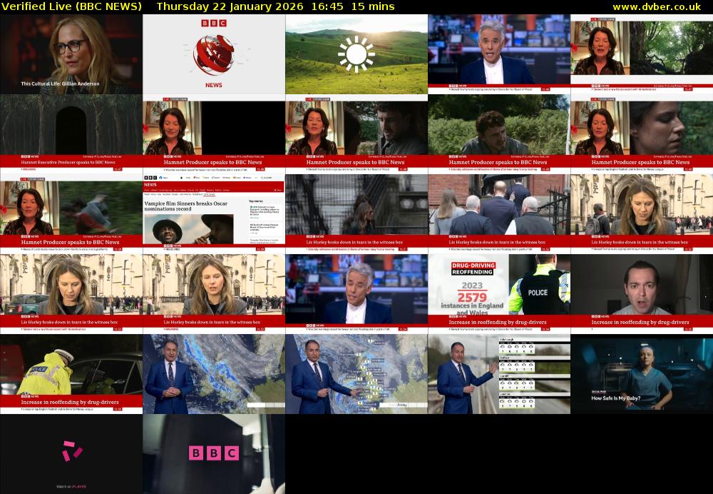 Verified Live (BBC NEWS) Thursday 22 January 2026 16:45 - 17:00