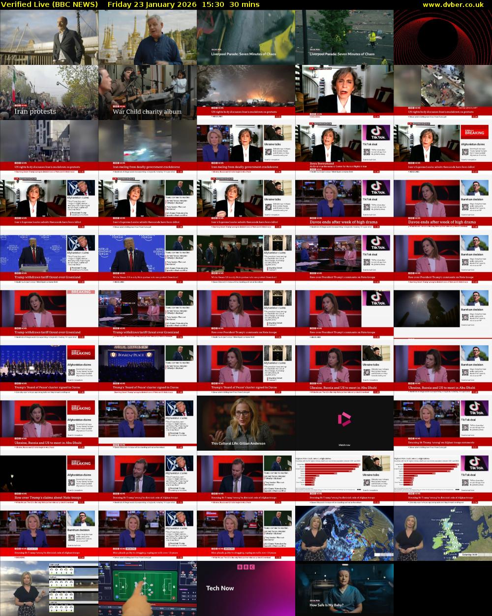 Verified Live (BBC NEWS) Friday 23 January 2026 15:30 - 16:00