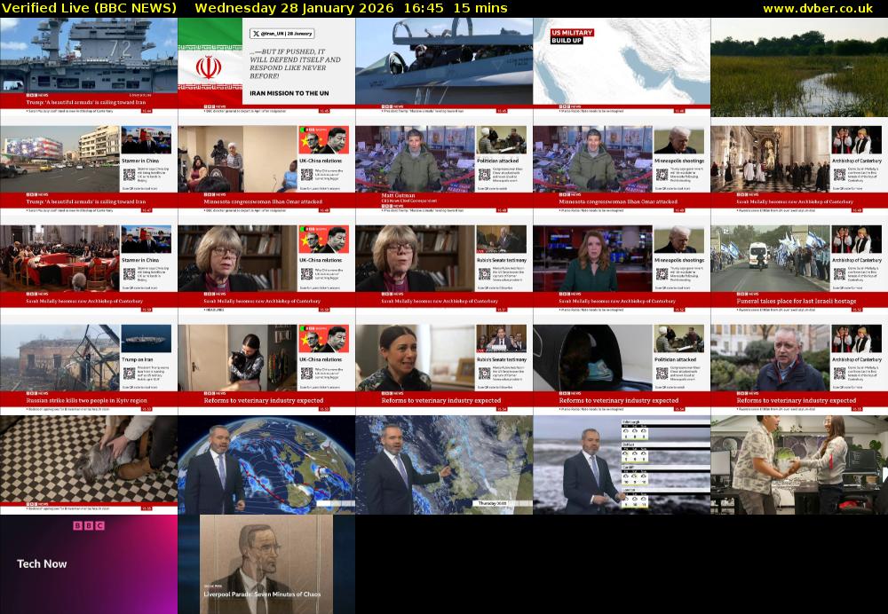 Verified Live (BBC NEWS) Wednesday 28 January 2026 16:45 - 17:00