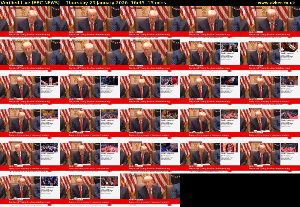 Verified Live (BBC NEWS) Thursday 29 January 2026 16:45 - 17:00