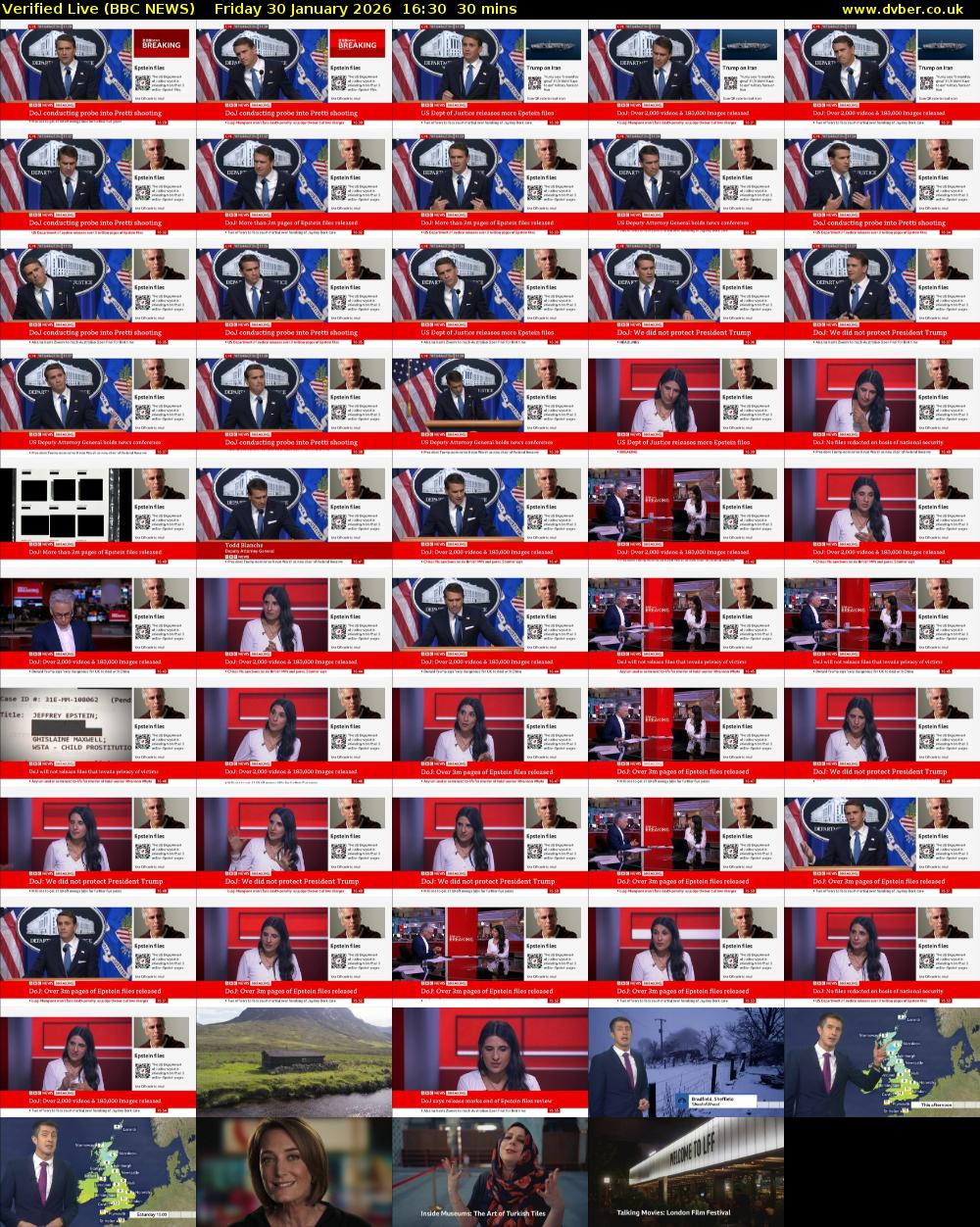 Verified Live (BBC NEWS) Friday 30 January 2026 16:30 - 17:00