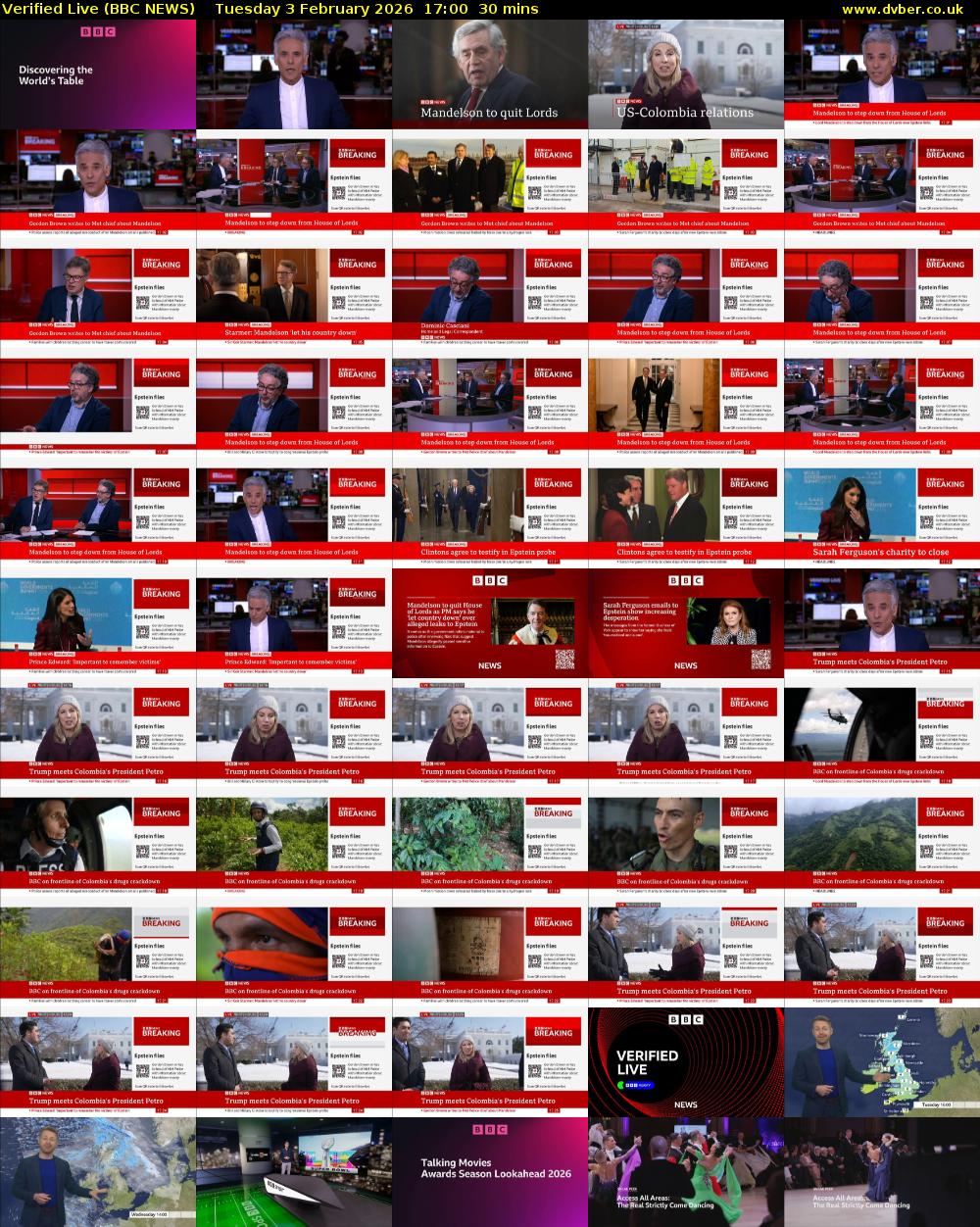Verified Live (BBC NEWS) Tuesday 3 February 2026 17:00 - 17:30