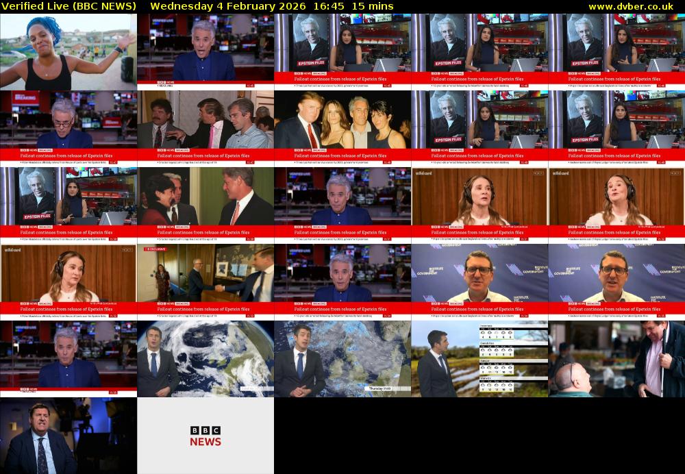 Verified Live (BBC NEWS) Wednesday 4 February 2026 16:45 - 17:00