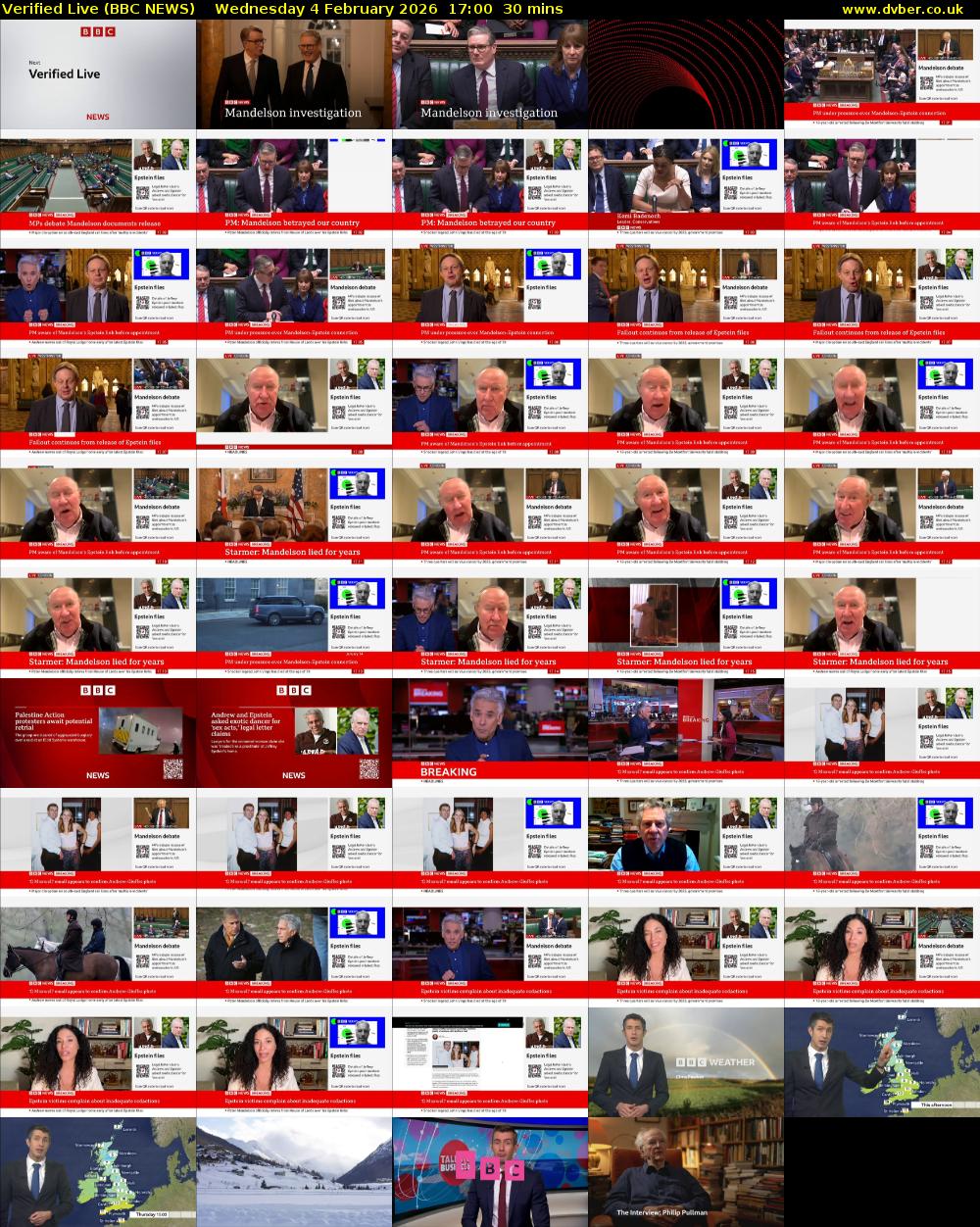 Verified Live (BBC NEWS) Wednesday 4 February 2026 17:00 - 17:30