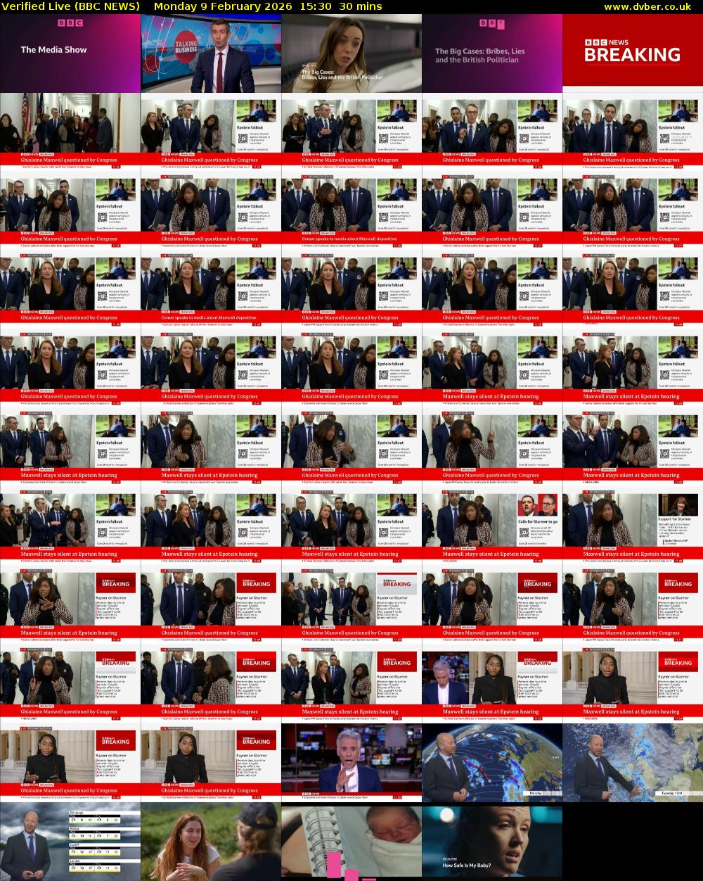 Verified Live (BBC NEWS) Monday 9 February 2026 15:30 - 16:00