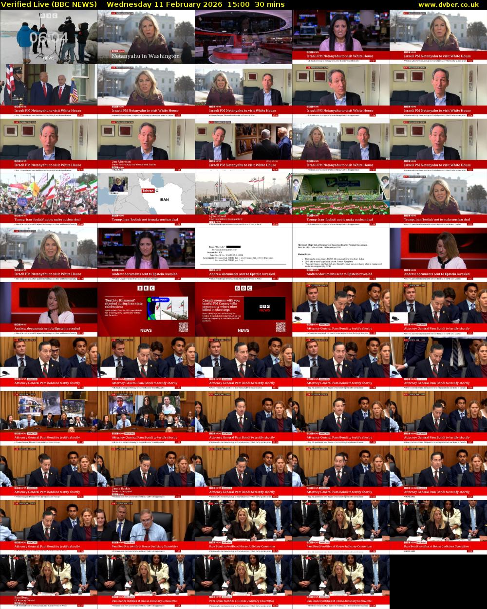 Verified Live (BBC NEWS) Wednesday 11 February 2026 15:00 - 15:30