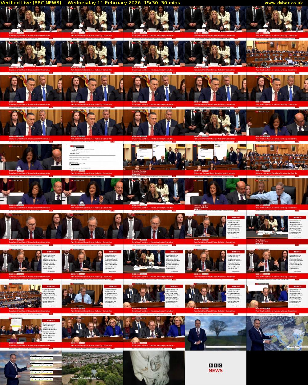 Verified Live (BBC NEWS) Wednesday 11 February 2026 15:30 - 16:00