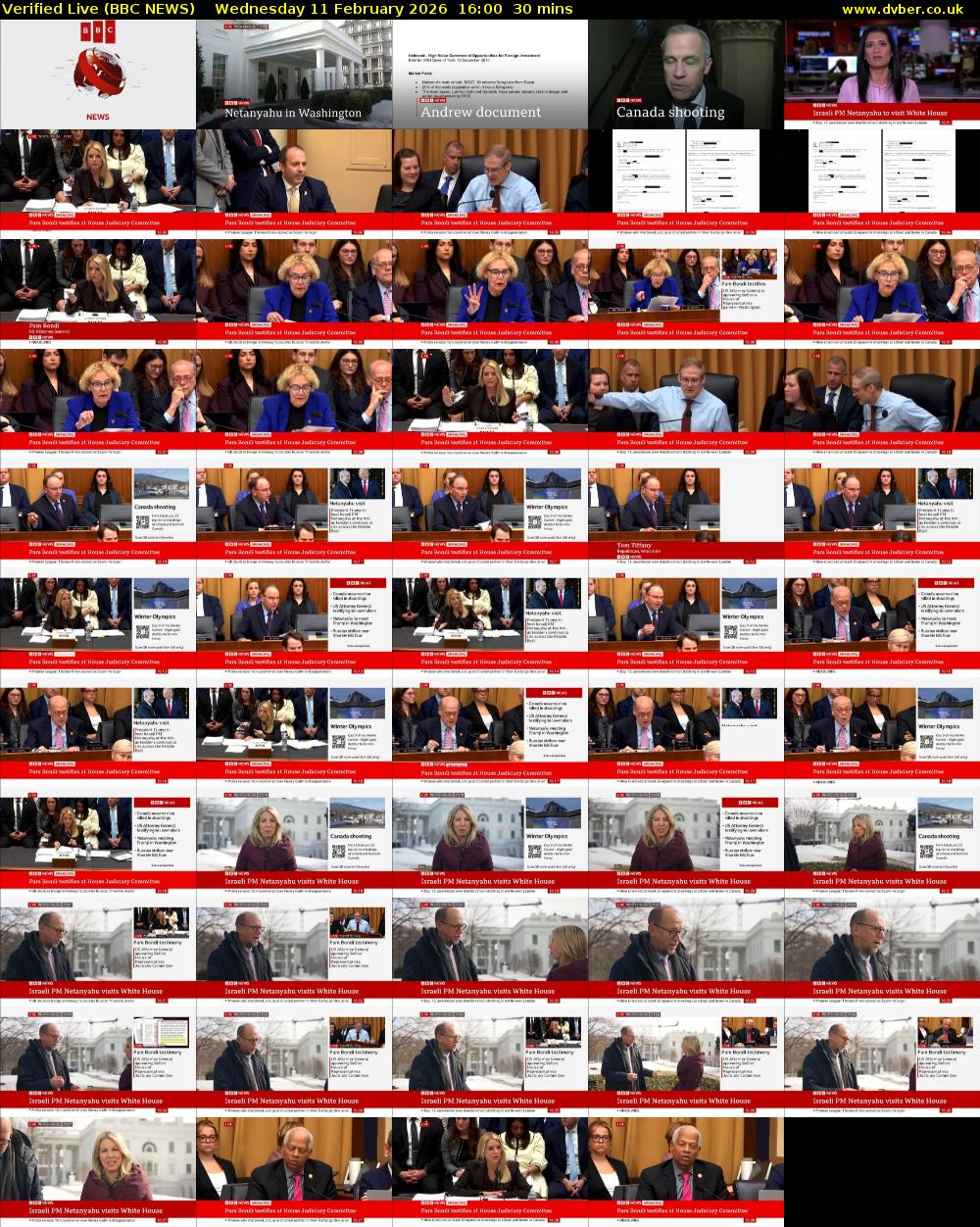 Verified Live (BBC NEWS) Wednesday 11 February 2026 16:00 - 16:30