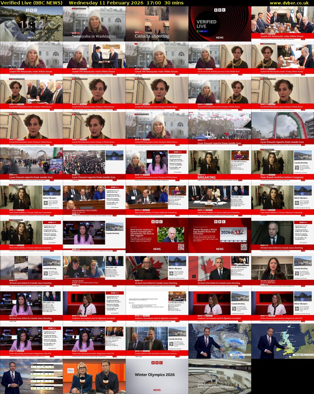 Verified Live (BBC NEWS) Wednesday 11 February 2026 17:00 - 17:30