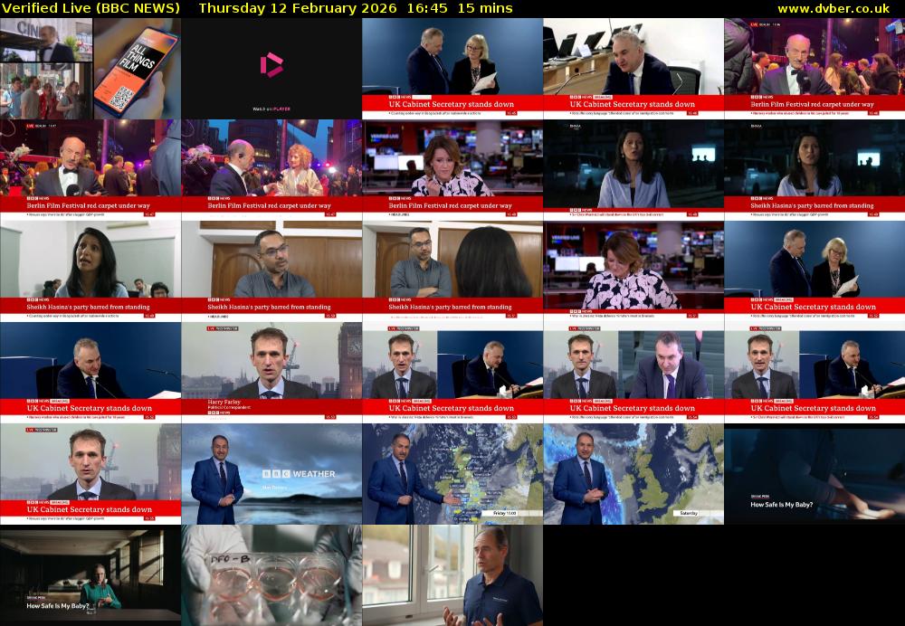 Verified Live (BBC NEWS) Thursday 12 February 2026 16:45 - 17:00