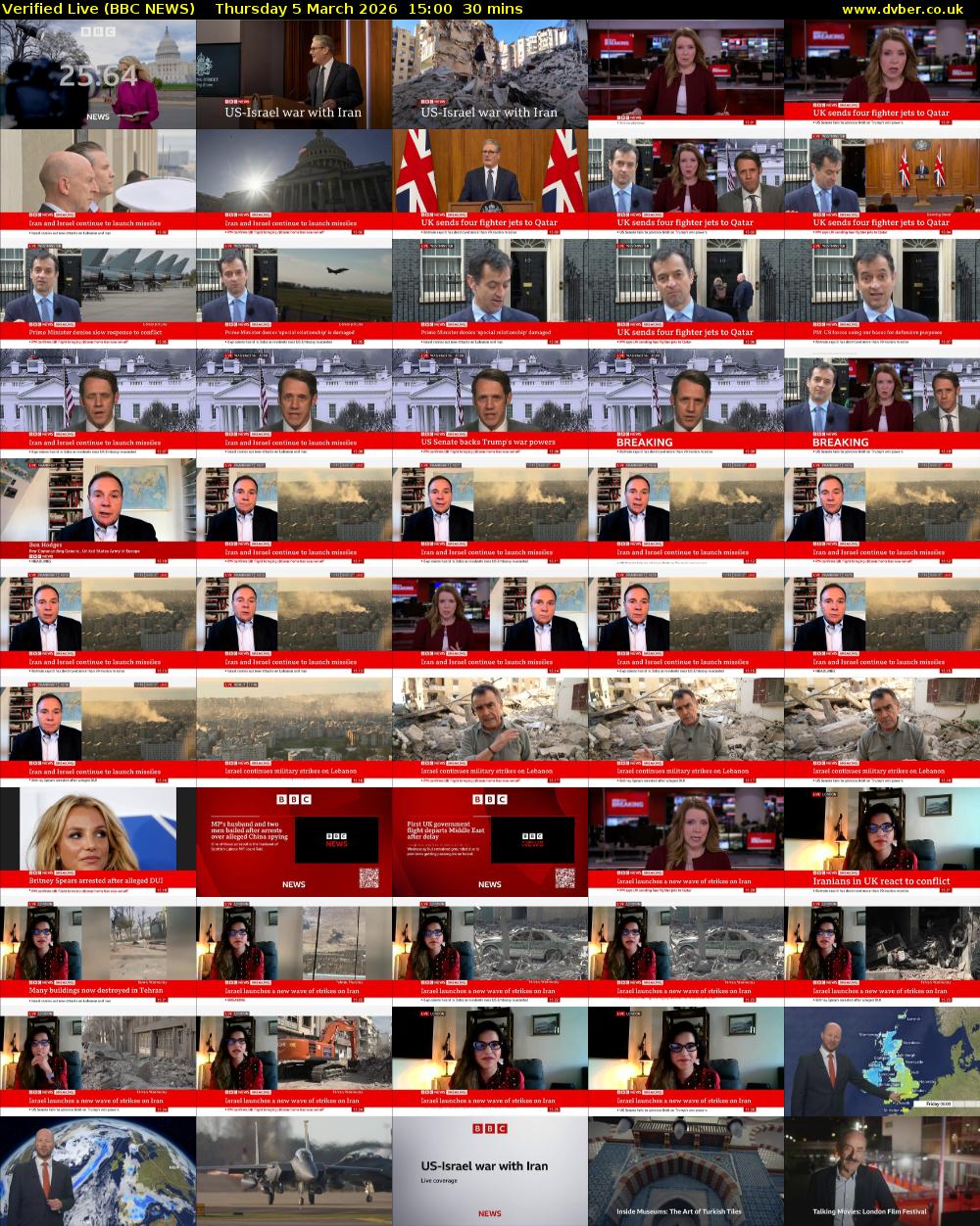 Verified Live (BBC NEWS) Thursday 5 March 2026 15:00 - 15:30