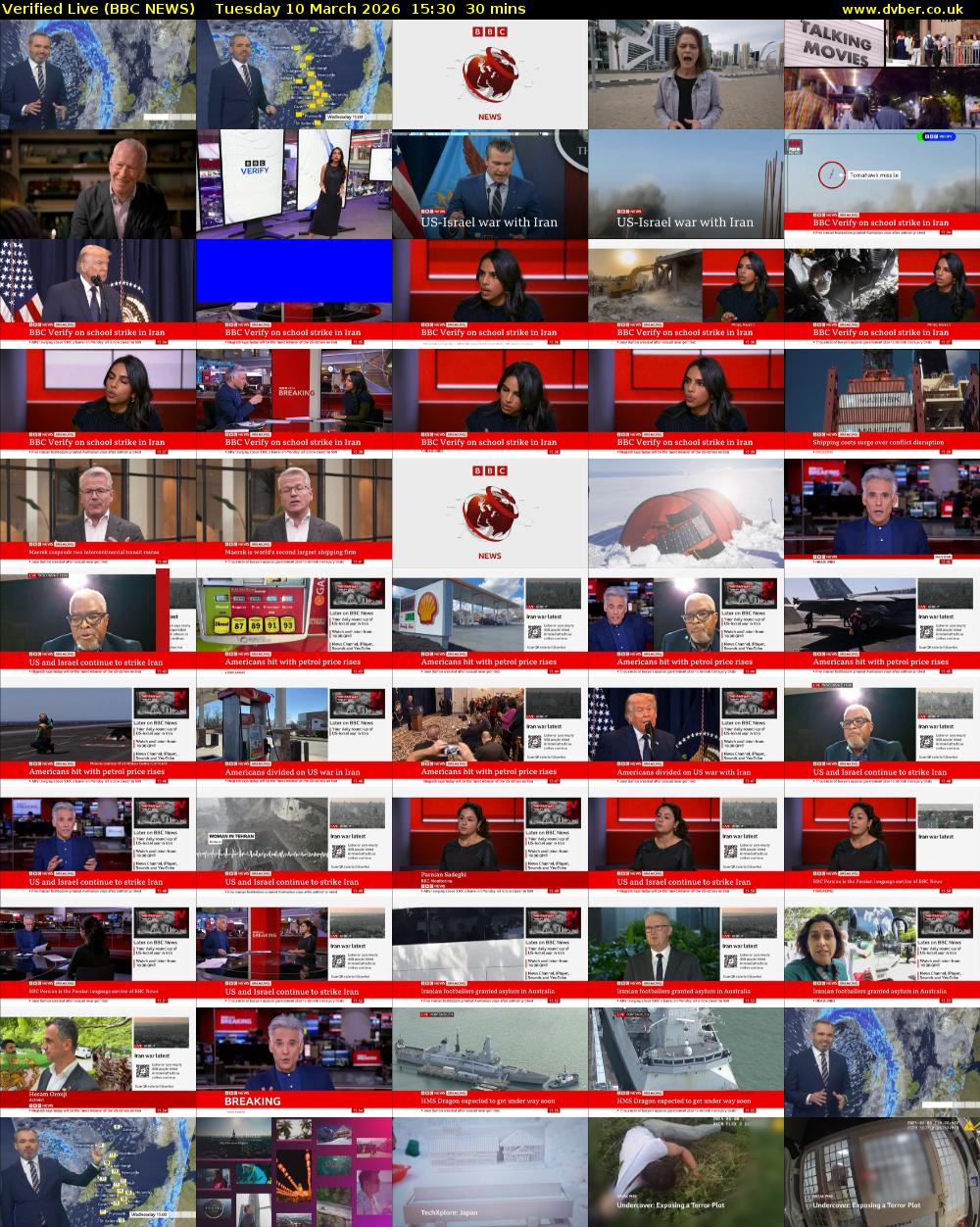 Verified Live (BBC NEWS) Tuesday 10 March 2026 15:30 - 16:00