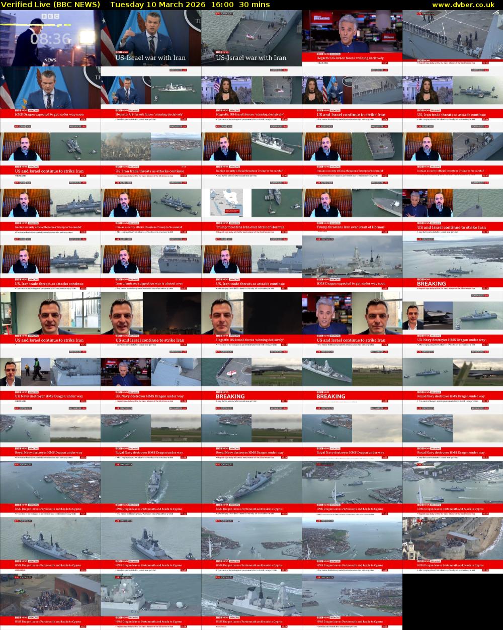 Verified Live (BBC NEWS) Tuesday 10 March 2026 16:00 - 16:30