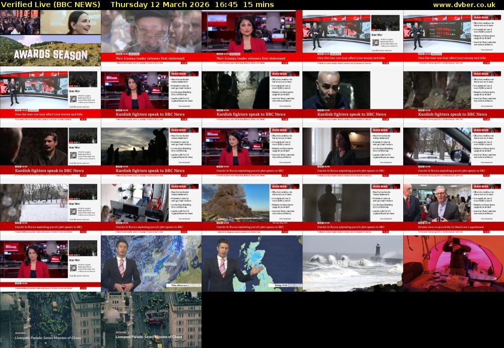 Verified Live (BBC NEWS) Thursday 12 March 2026 16:45 - 17:00