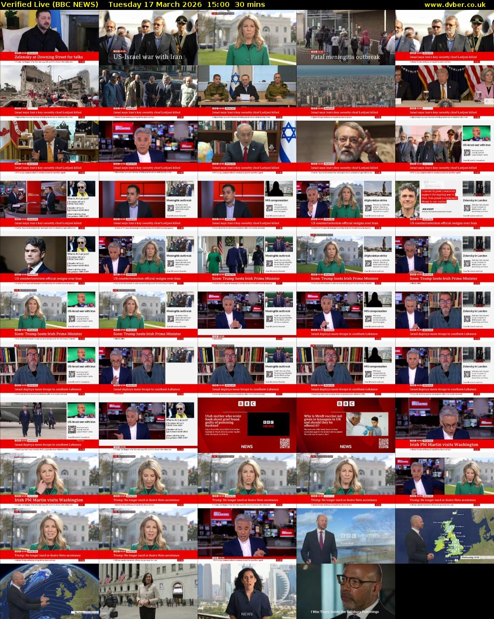 Verified Live (BBC NEWS) Tuesday 17 March 2026 15:00 - 15:30