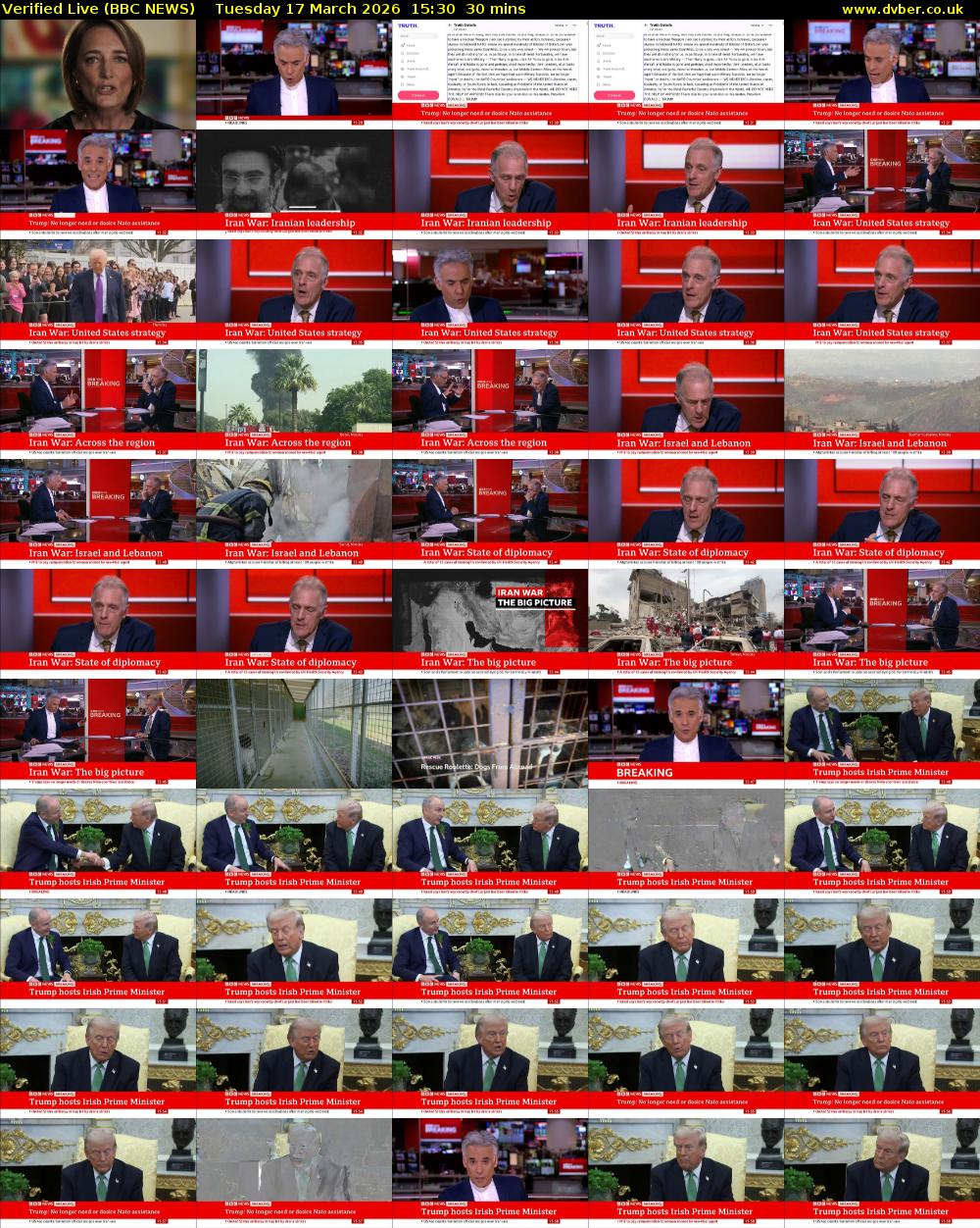 Verified Live (BBC NEWS) Tuesday 17 March 2026 15:30 - 16:00
