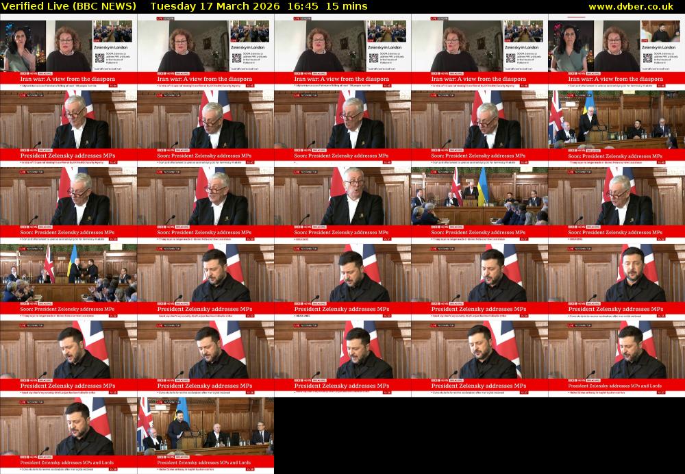 Verified Live (BBC NEWS) Tuesday 17 March 2026 16:45 - 17:00