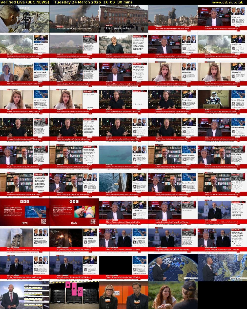 Verified Live (BBC NEWS) Tuesday 24 March 2026 16:00 - 16:30